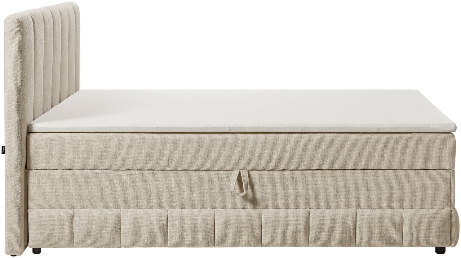 OTTO home Boxbett »Likely inkl. Bettkasten, Liegefläche 180x200 cm, in Boxspring-Optik« inkl. Topper, erhältlich in verschiedenen Farben