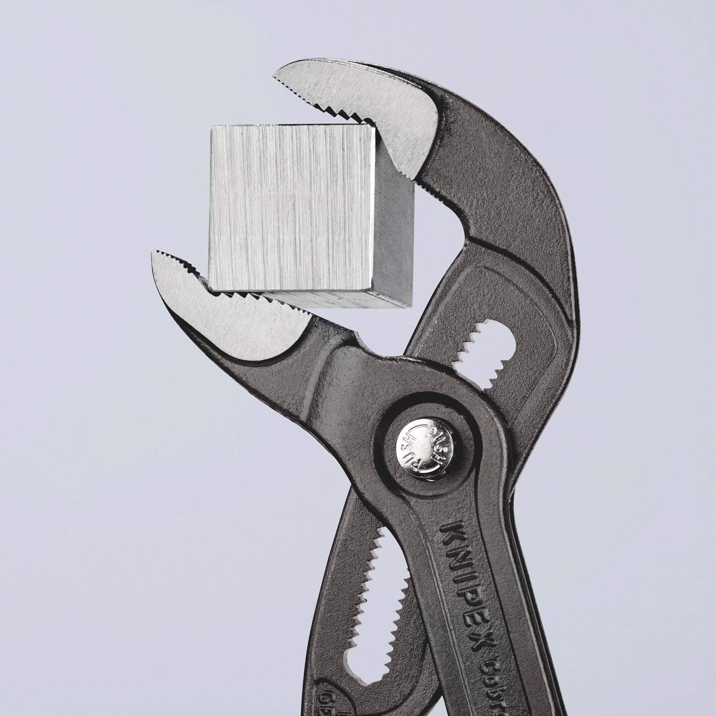 Knipex Wasserpumpenzange »87 01 300 grau überzogen Cobra® atramentiert, mm 300 bei Hightech«, Kunststoff online mit rutschhemmendem tlg.), (1