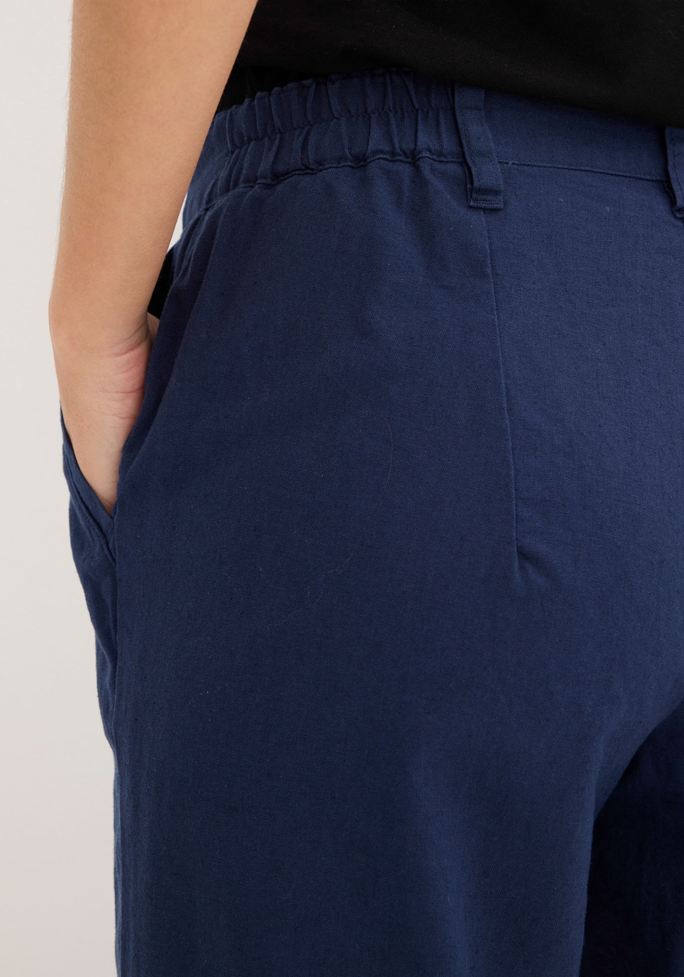 bonprix Leinenhose  aus Leinen-Baumwoll-Mix, Loose Fit, komfortable Leibhöhe