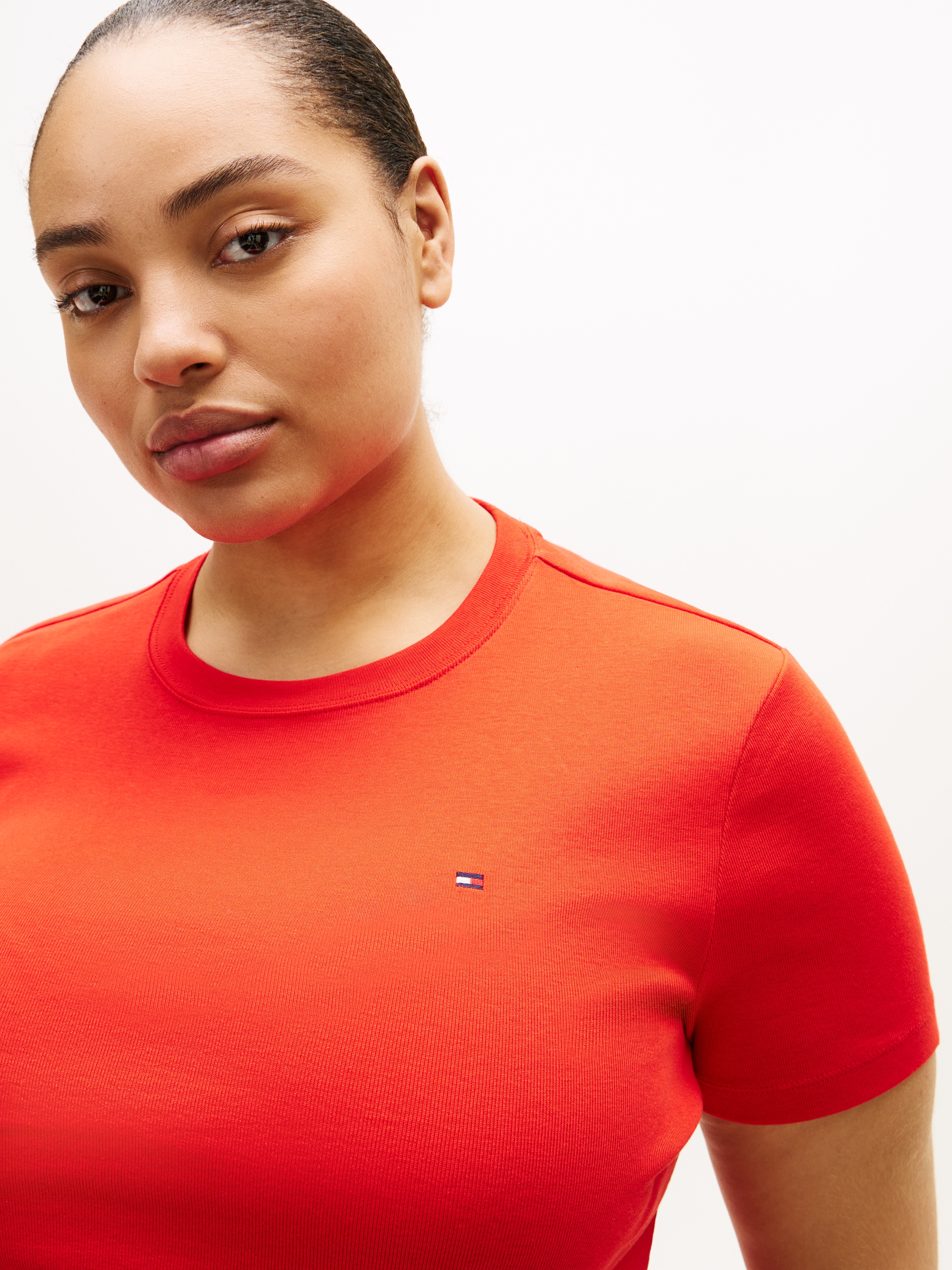 Tommy Hilfiger Curve T-Shirt »CRV SLIM CODY C-NK SS« in großen Größen