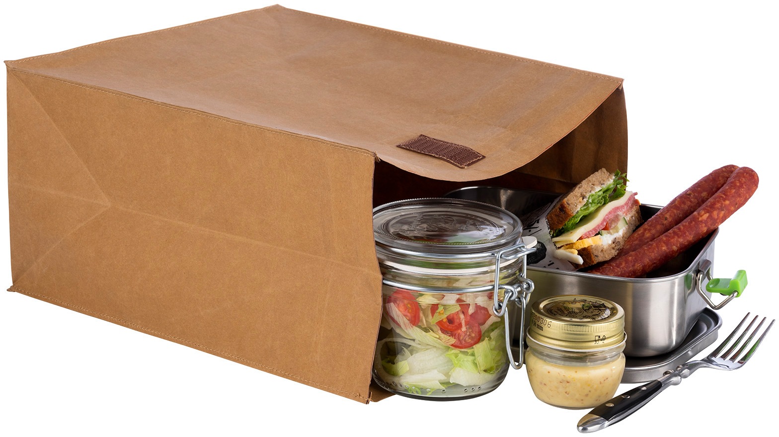 APS Brottasche, (Set, 2 tlg.), mit Klettverschluss, nachhaltige Alternative zu Plastik