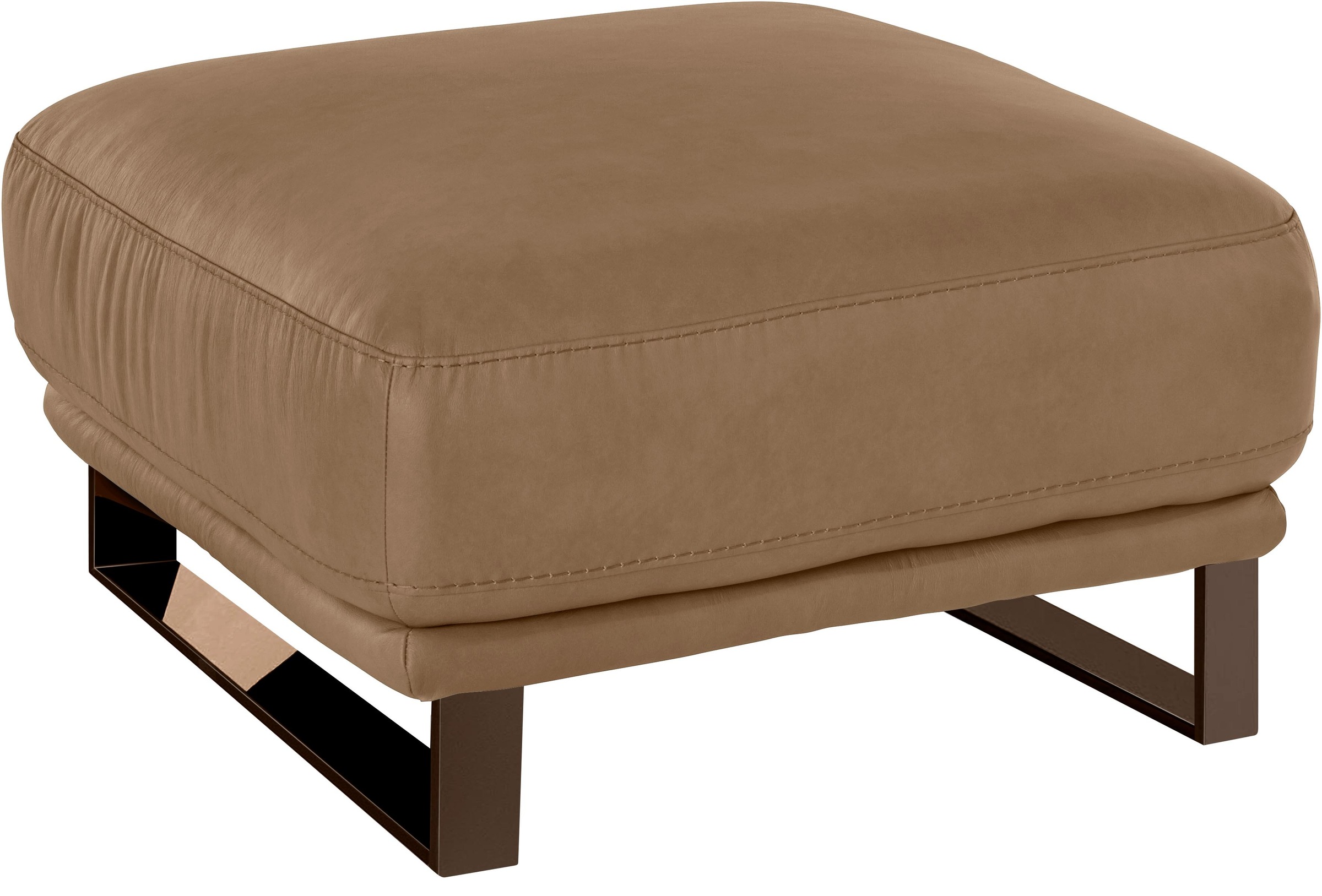 W.SCHILLIG Hocker »montanaa«, mit Metallkufen in Bronze pulverbeschichtet, Breite 71 cm