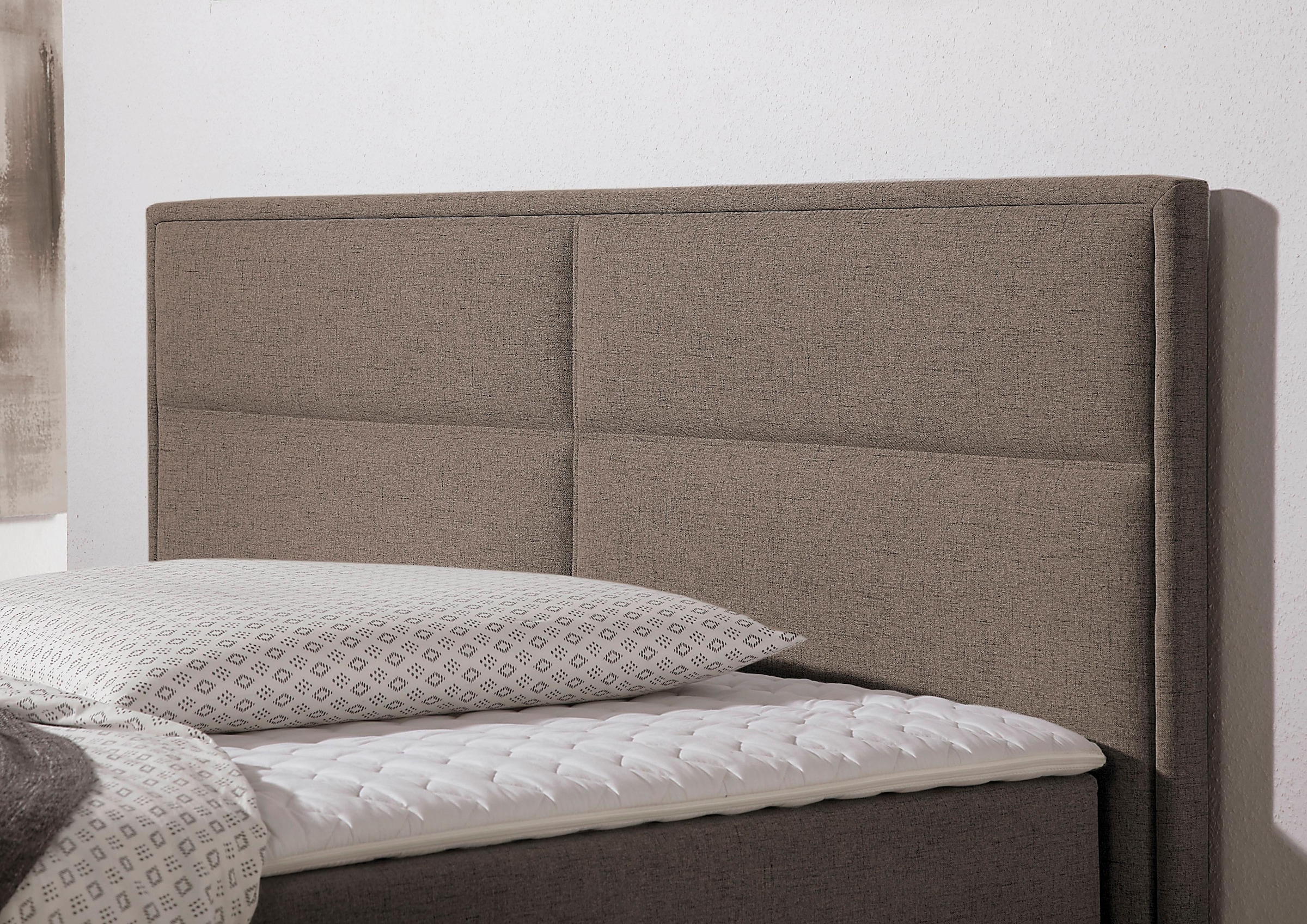 Home affaire Boxspringbett »Caria« in 5 Breiten, 3 Matratzen-Ausführungen, 2 Härtegraden, Topper