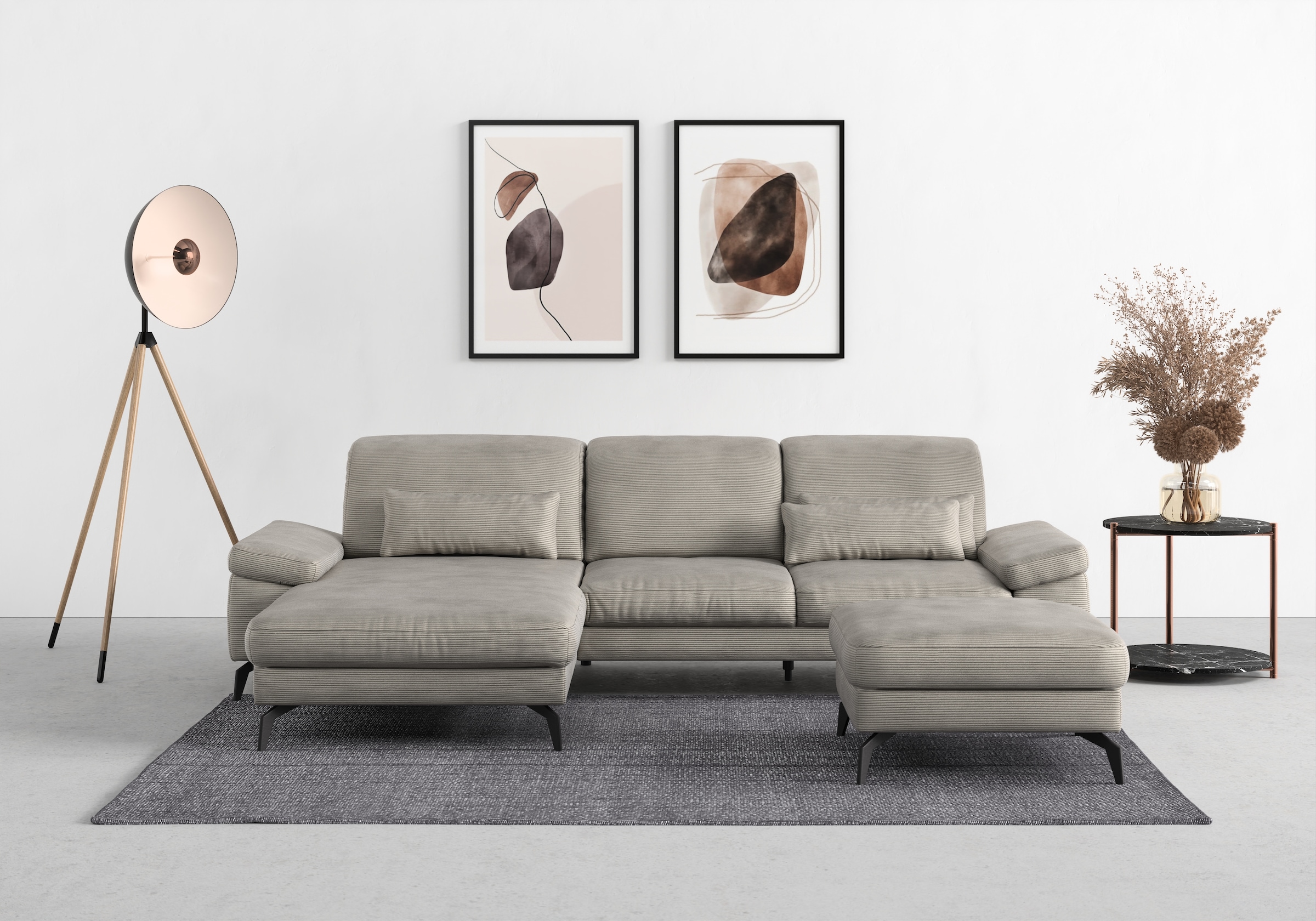 sit&more Ecksofa »Cabana L-Form« Recamiere, wahlweise mit Sitztiefen-, Arml günstig online kaufen