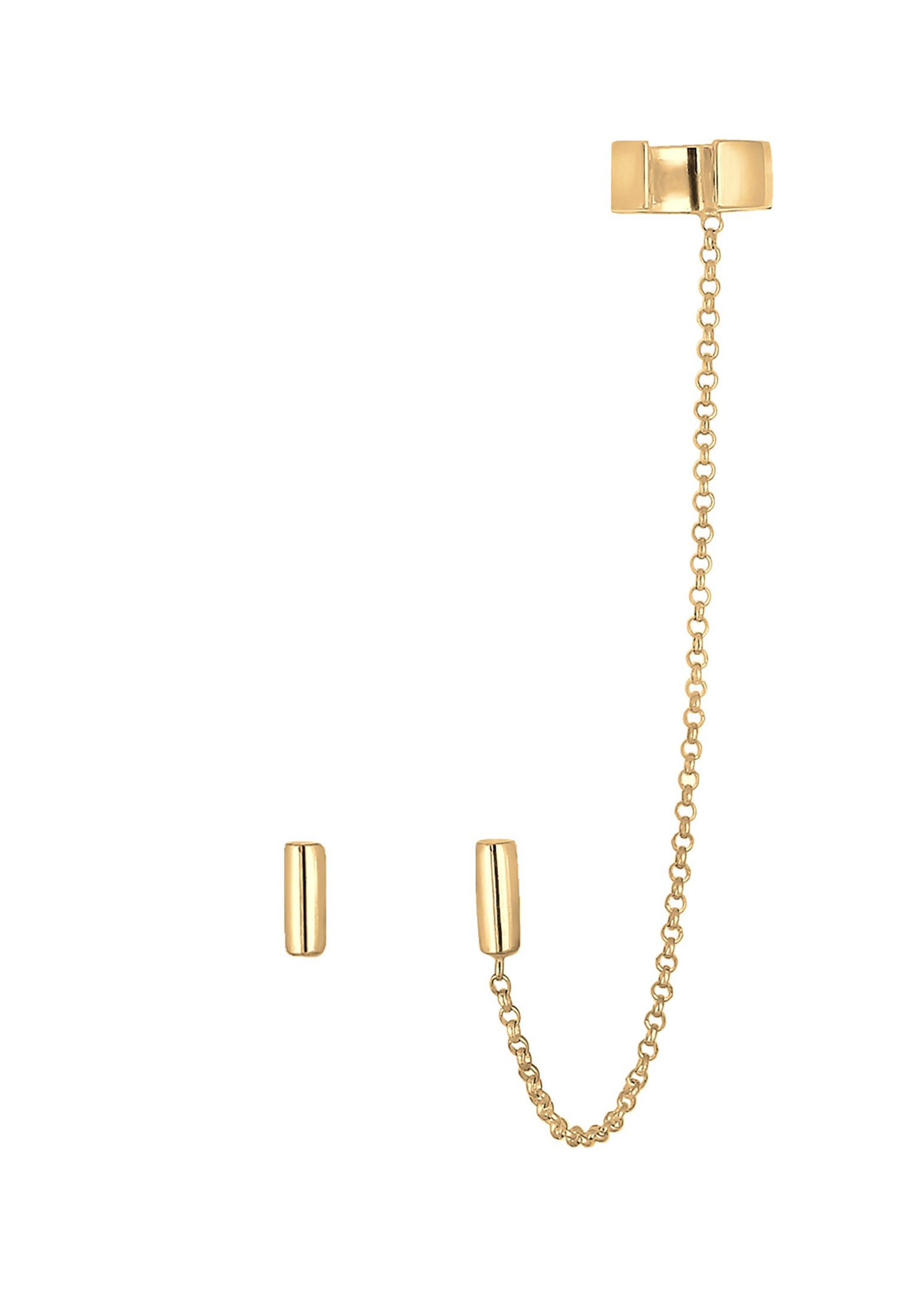 Elli Paar Ohrstecker »Earcuff Klemme Asymmetrisch Minimal Geo 925 Silber«