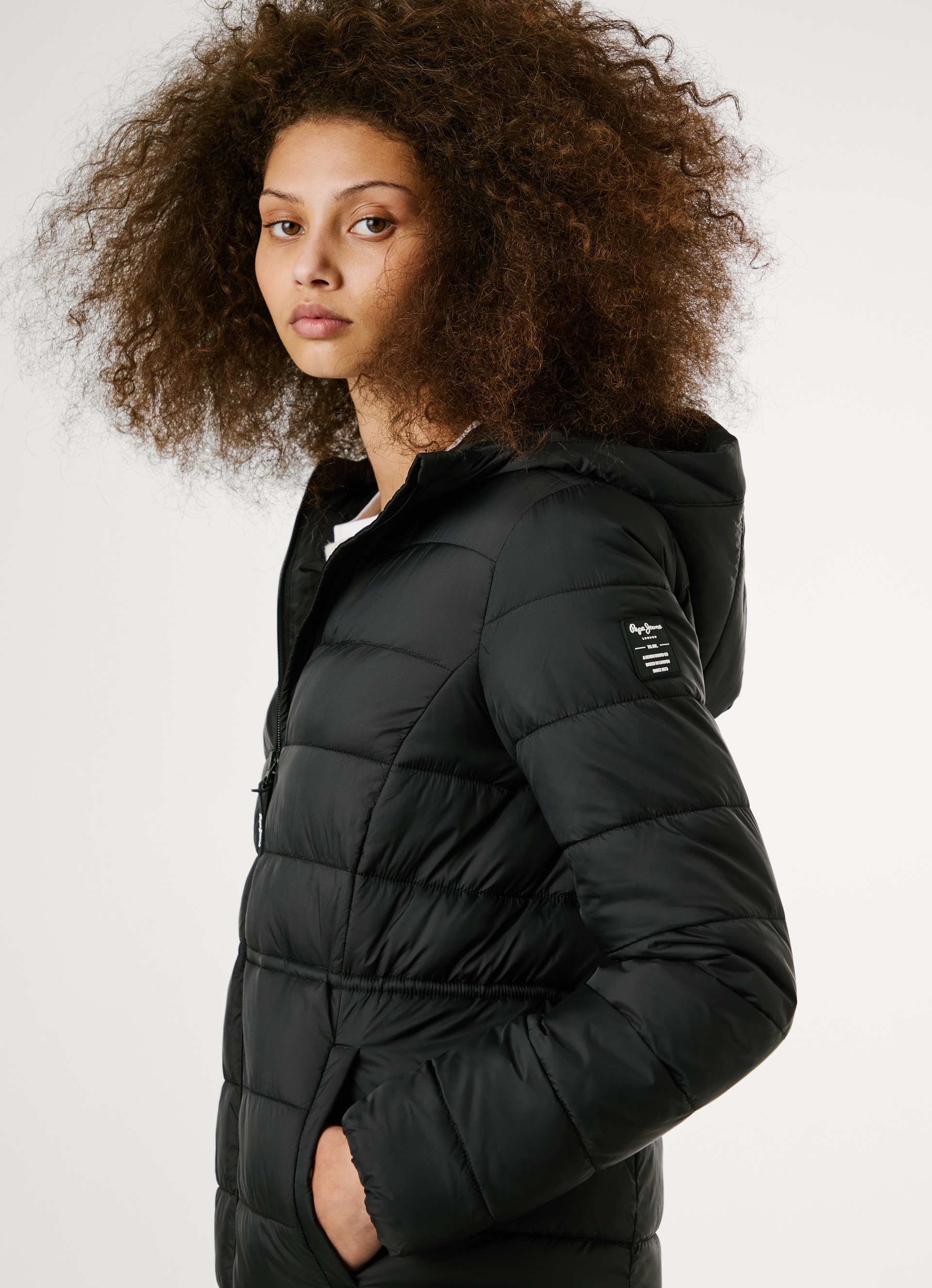 Pepe Jeans Steppmantel »SALLY LONG« mit Kapuze