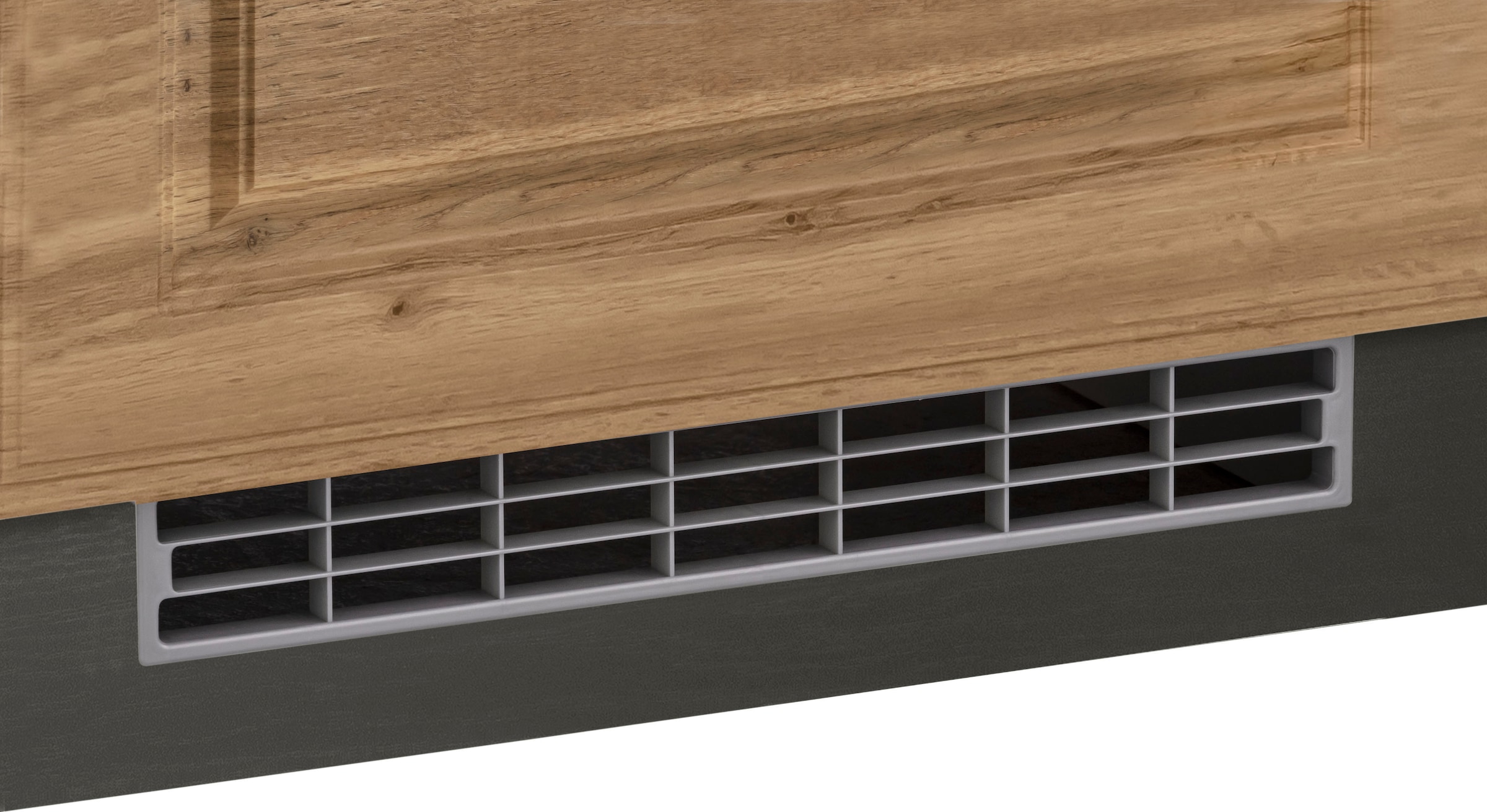 KOCHSTATION Küchenzeile »KS-Stockholm« Breite 340 cm, mit hochwertigen MDF Fronten im Landhaus-Stil