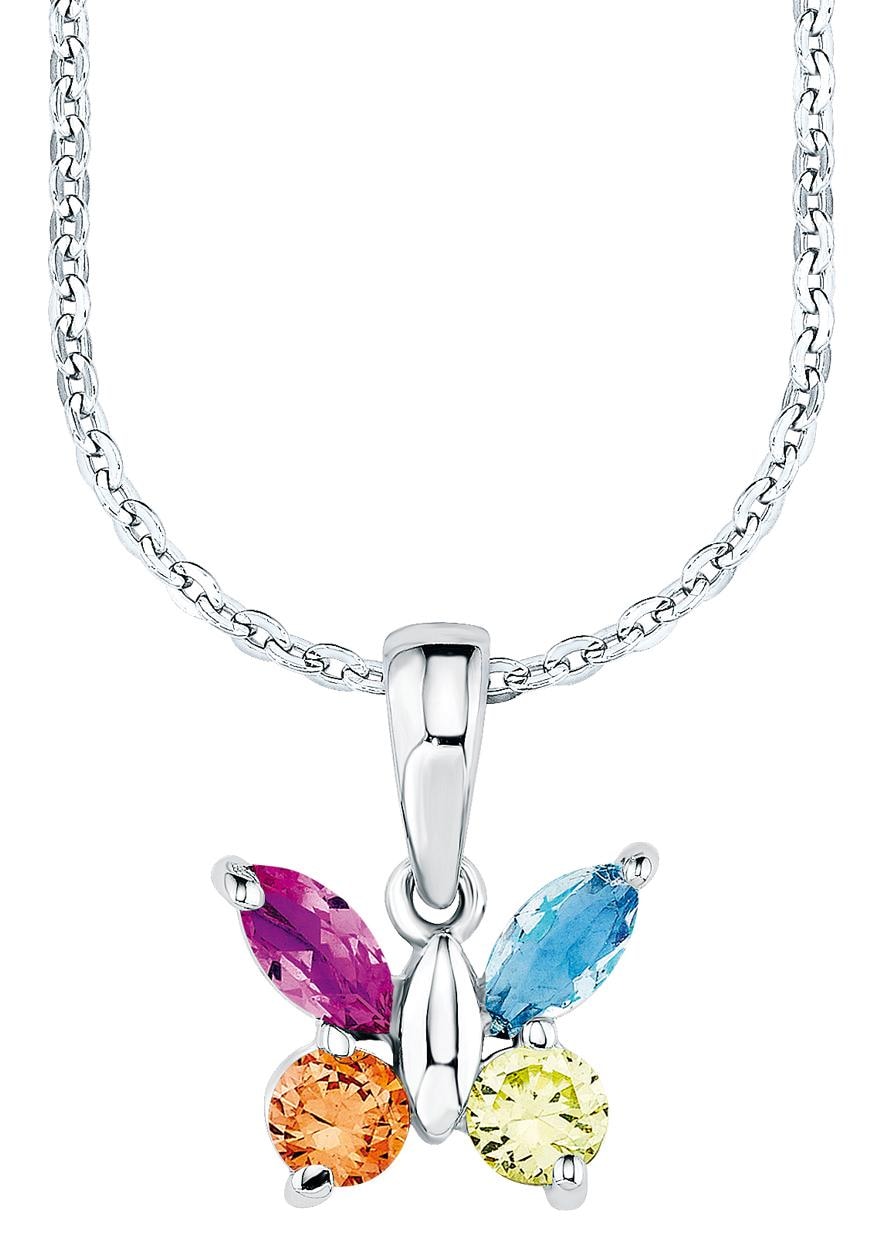 Amor Kette mit Anhänger »Schmetterling, 9293667«, mit Zirkonia (synth.)