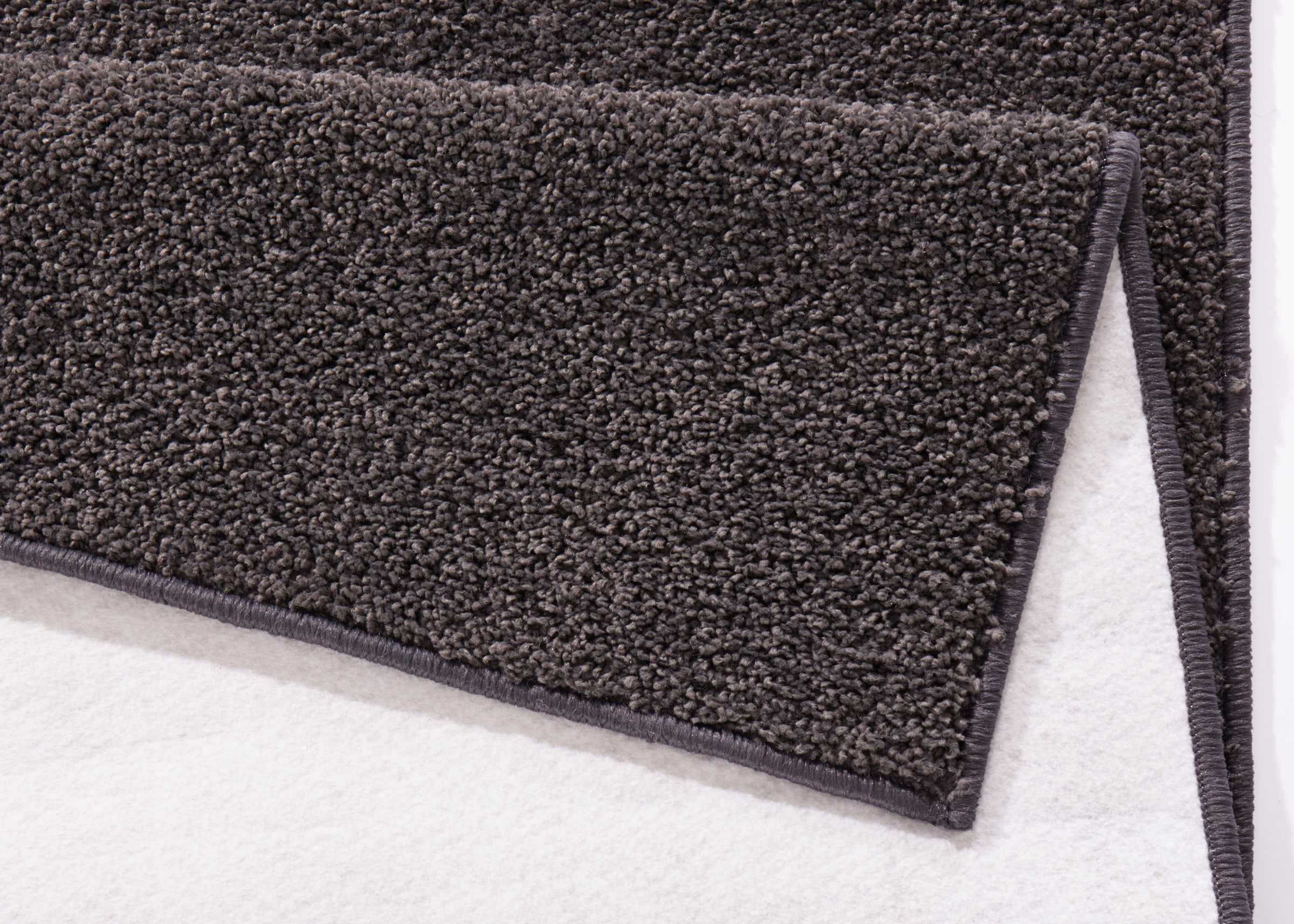 HANSE Home Teppich »Pure 100 Kurzflor«, rechteckig, 13 mm Höhe, Kurzflor, uni, umkettelt, Läufer, Wohnzimmer, Kinderzimmer, Flur