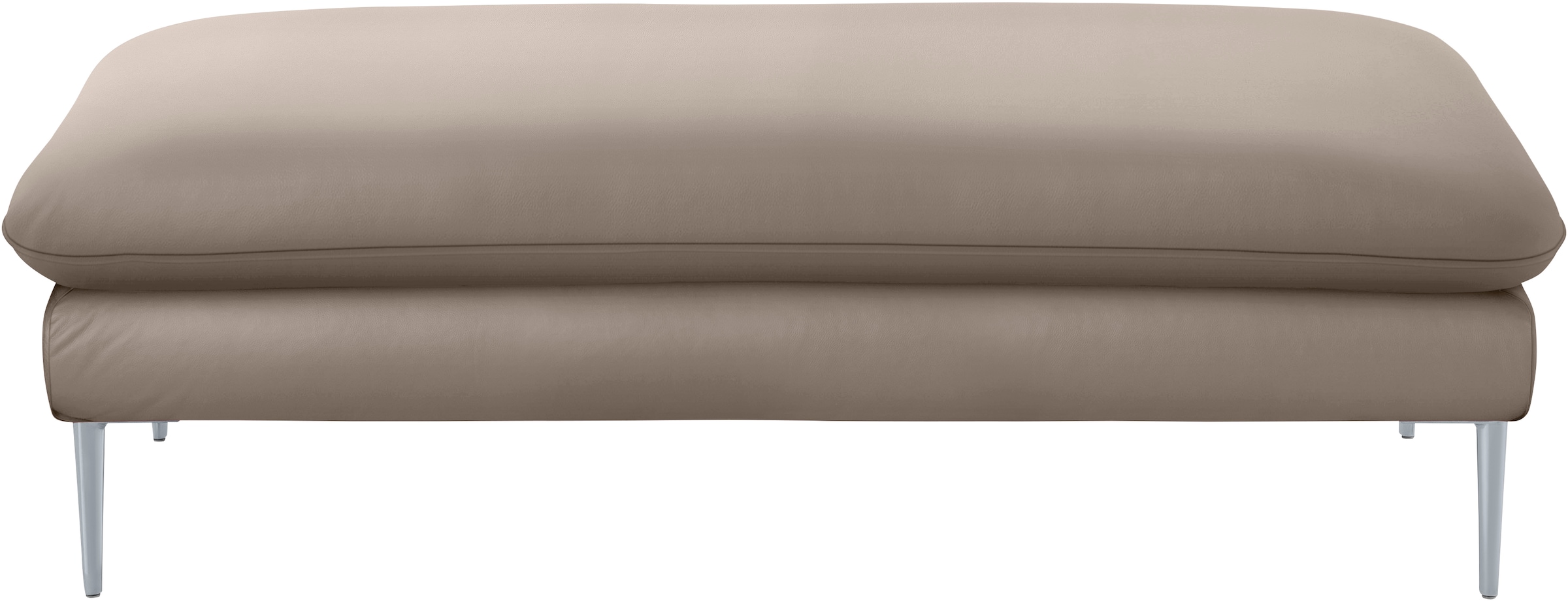 W.SCHILLIG Hocker »enjoy&MORE«, Füße silber matt, Breite 151 cm