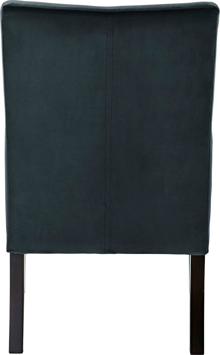 Fink Armlehnstuhl »DAVID«, Samtvelours VELVET, mit geschwungener Rückenlehne