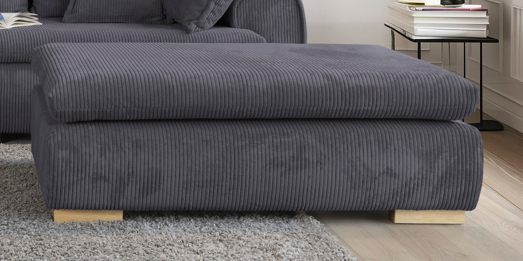Home affaire Polsterhocker »Katja«, aus Cord-Bezug