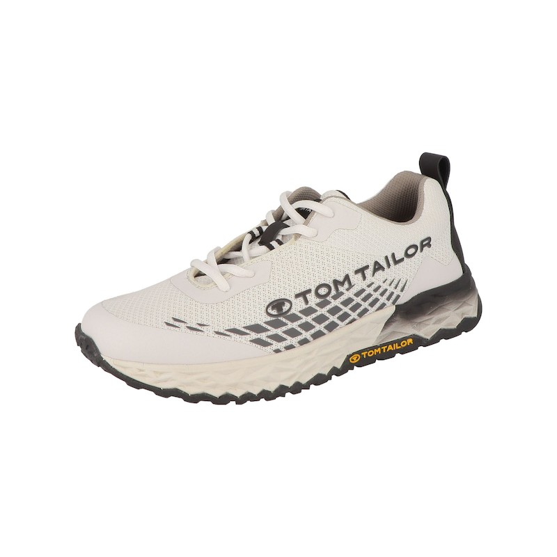 TOM TAILOR Sneaker »Sneaker Synthetik/Textil« Weiß/Schwarz 40 40 Verschluss: Schnürung