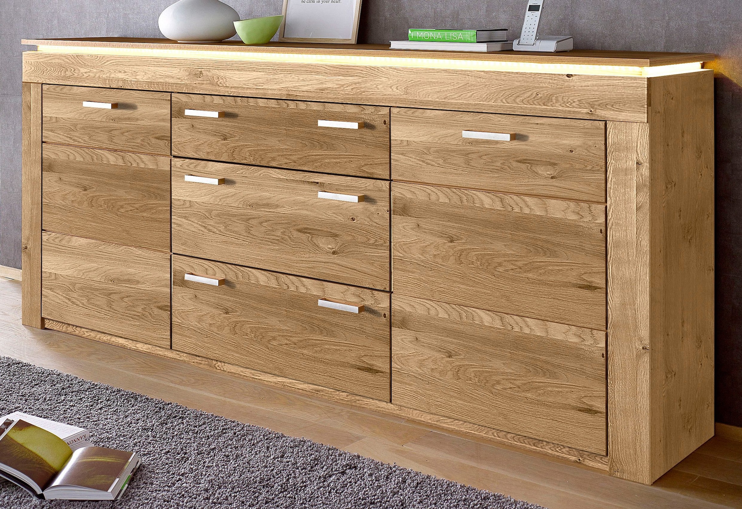 Sideboard, Breite 222 cm