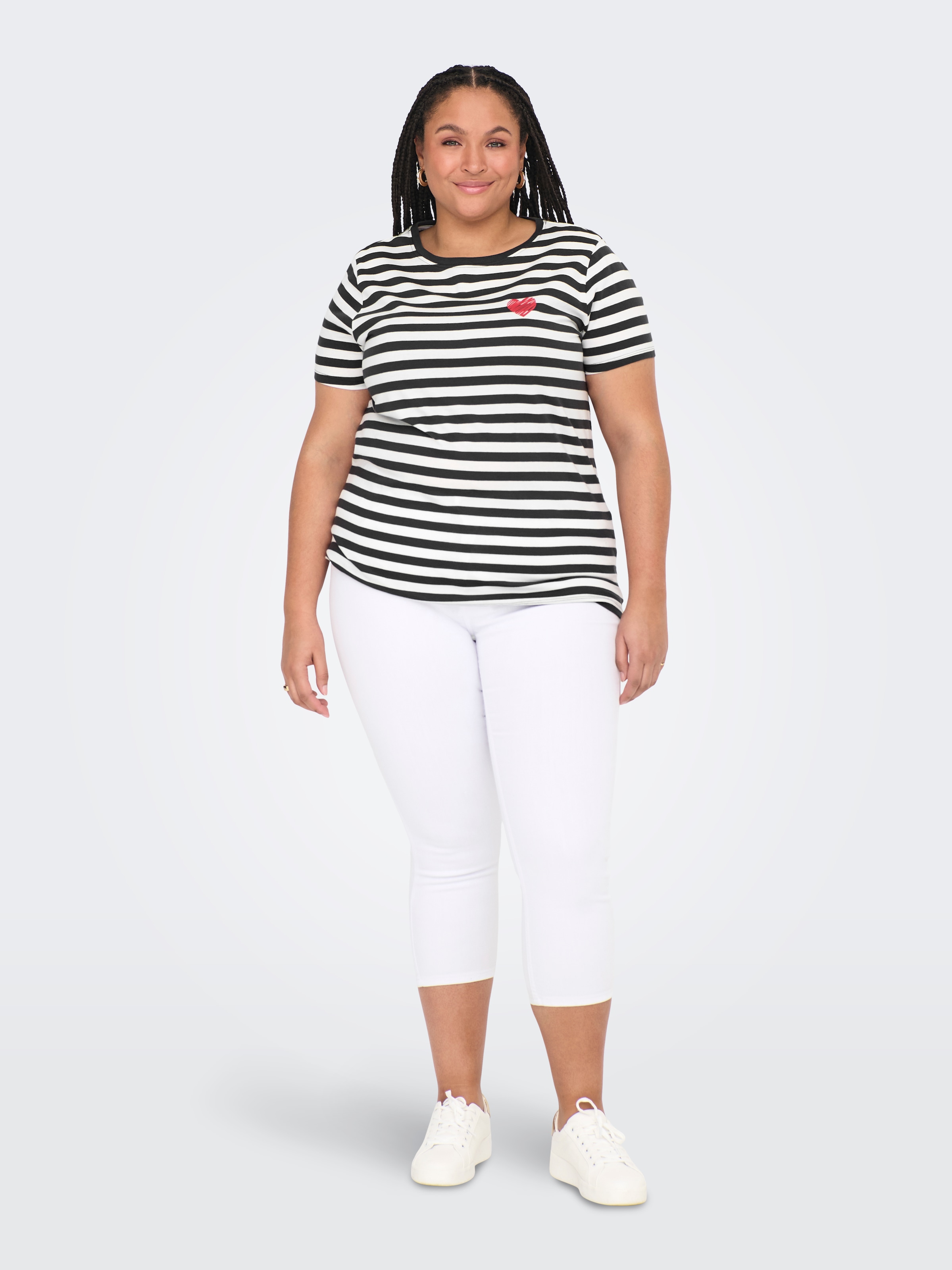 ONLY CARMAKOMA Kurzarmshirt »CARMOODY LIFE SS REG TEE JRS«