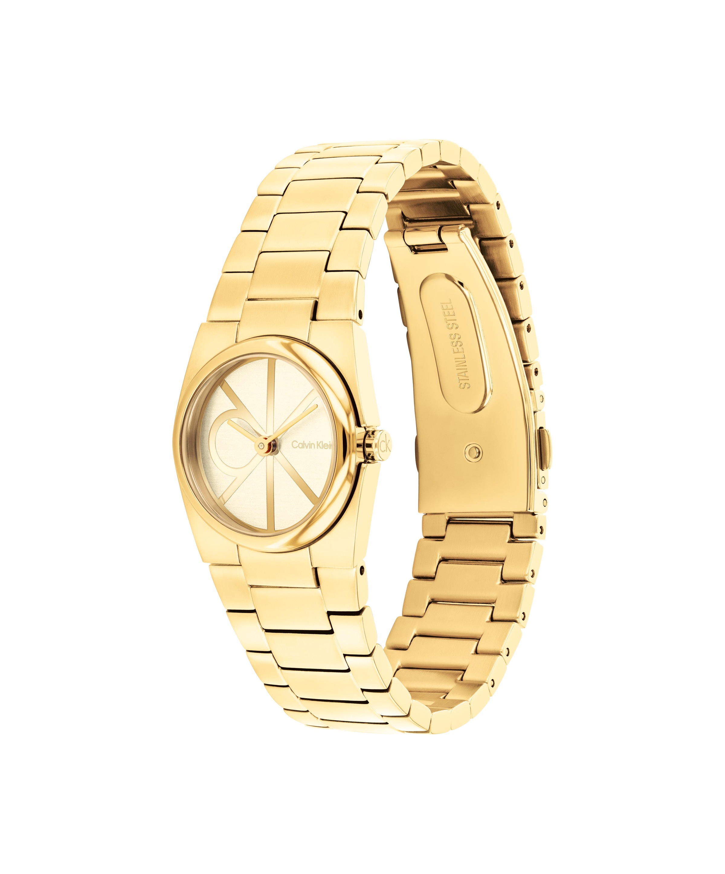 Calvin Klein Quarzuhr »CK UNITE«, Armbanduhr, Damenuhr, Edelstahlarmband, analog