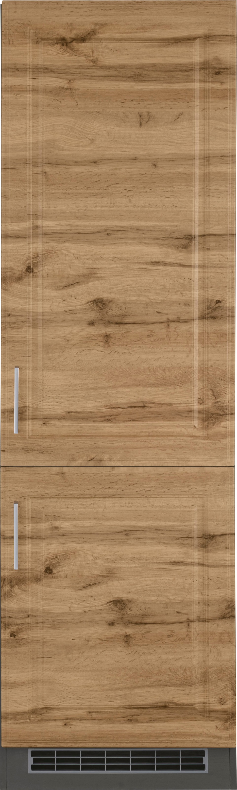 KOCHSTATION Kühlumbauschrank »KS-Stockholm«, 60 cm breit, hochwertige MDF-Fronten mit Fräsung
