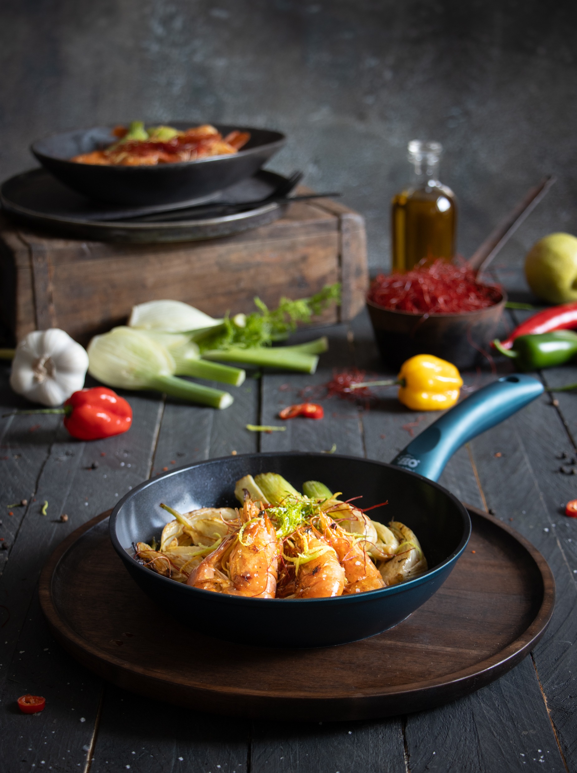 Elo Basic Bratpfanne »Colorio mit farbigem Protektor« Aluminium 1 tlg. türkis mit passendem Pfannenschoner