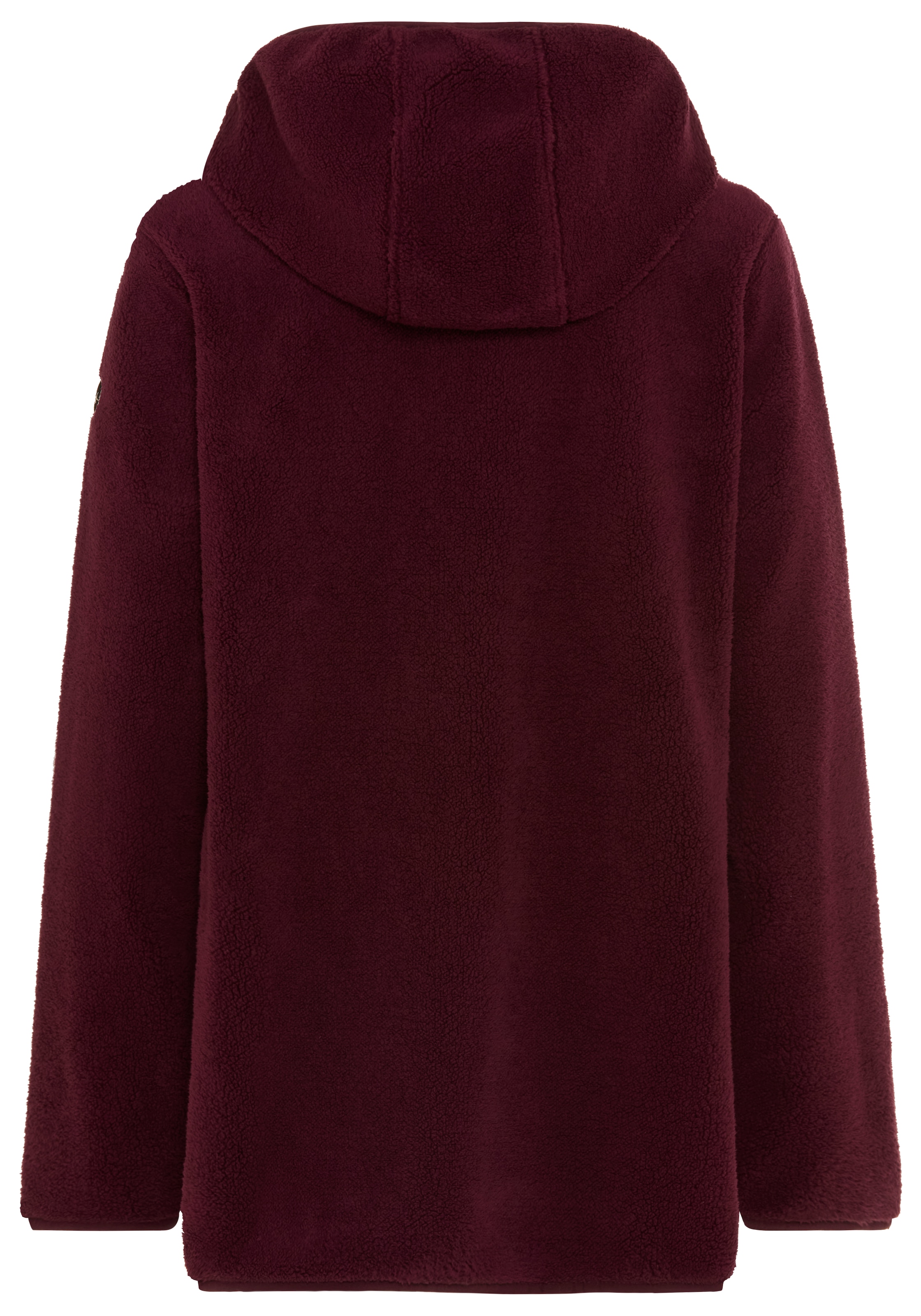 Polarino Fleecejacke mit Kapuze Teddy Fleece Jacke flauschig ideal für den Übergang