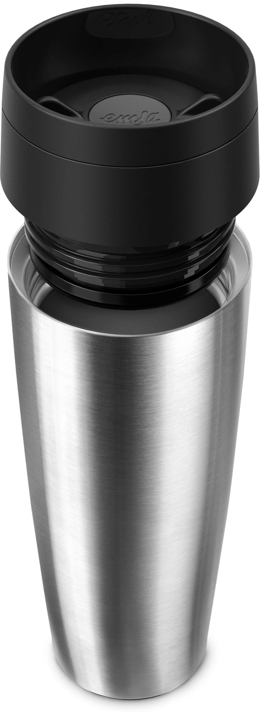 Emsa Thermobecher »Travel Mug Classic, mit 360°-Trinköffnung«, 4h heiß, 8h kalt - 360 ml / 6h heiß, 12h kalt - 500 ml, 100% dicht