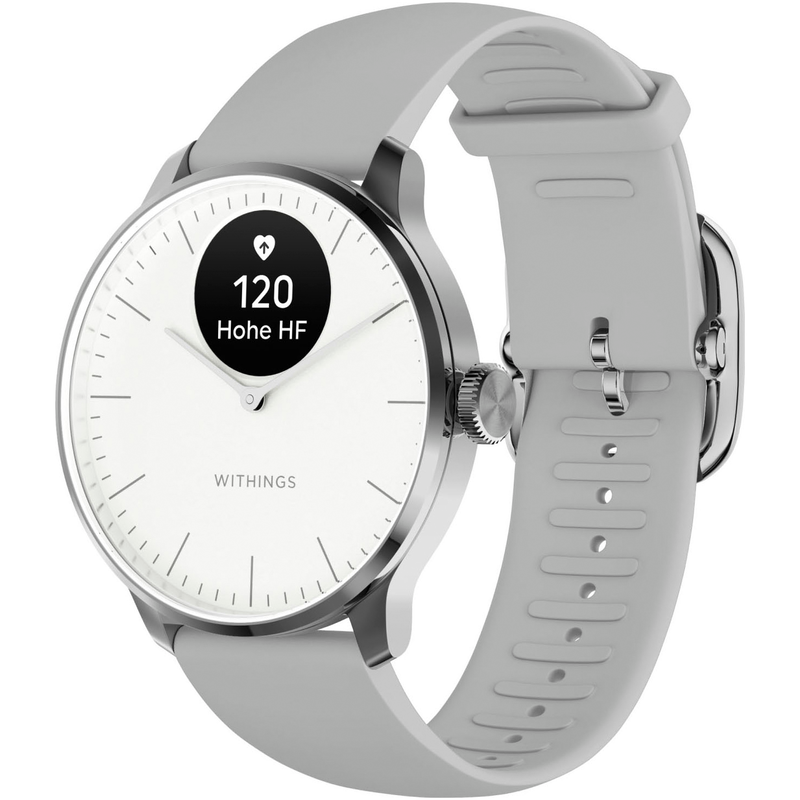 WITHINGS Smartwatch »ScanWatch Light 37mm RoseGold, Akku bis 35 Tage, 50 M Wasserdicht« ( / 0, 63 ′′) weiss