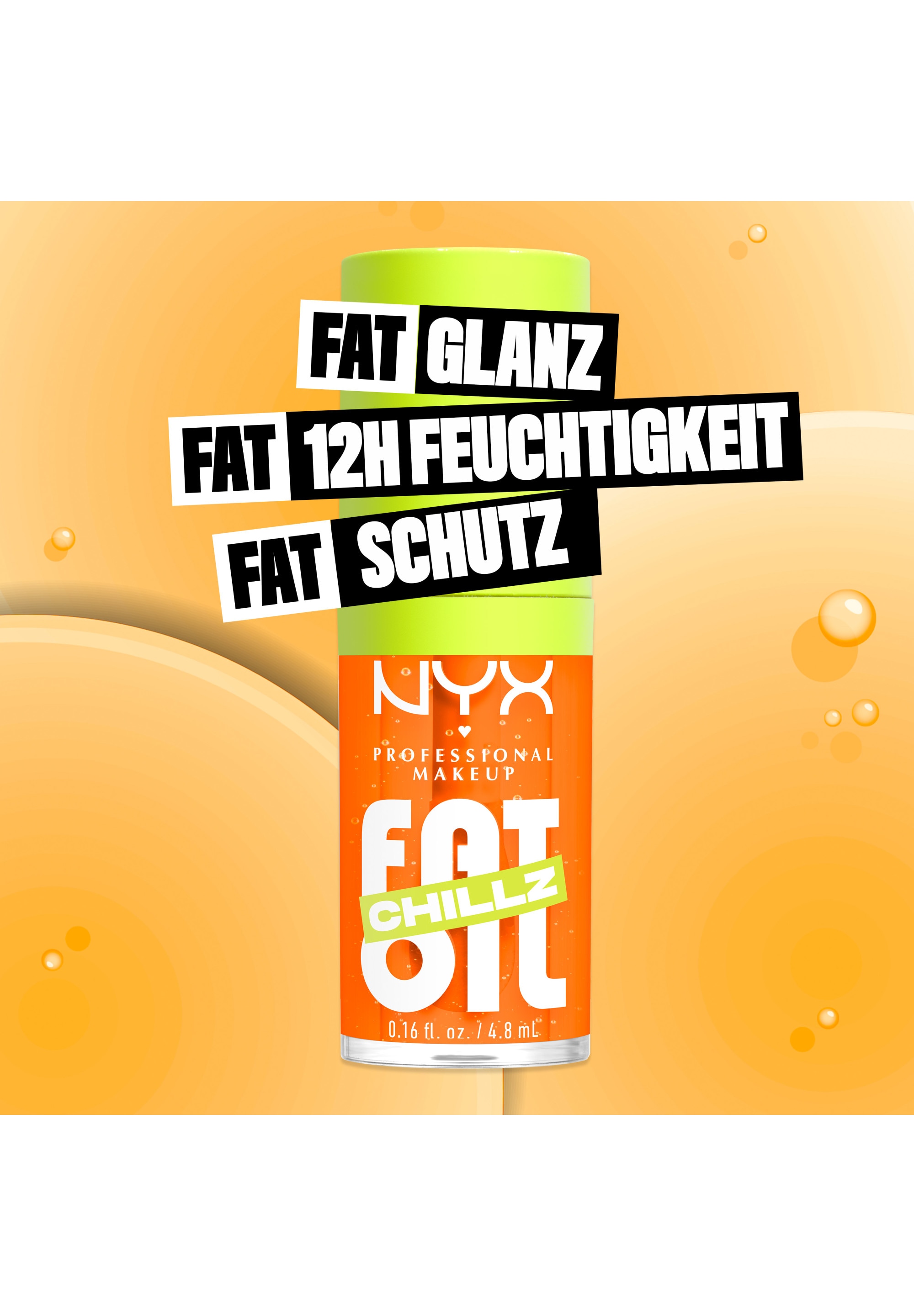 NYX Lipgloss »NYX Professional Makeup Fat Oil Chillz« mit intensiv-schimmerndem Finish, individuell aufbaubare Farbe
