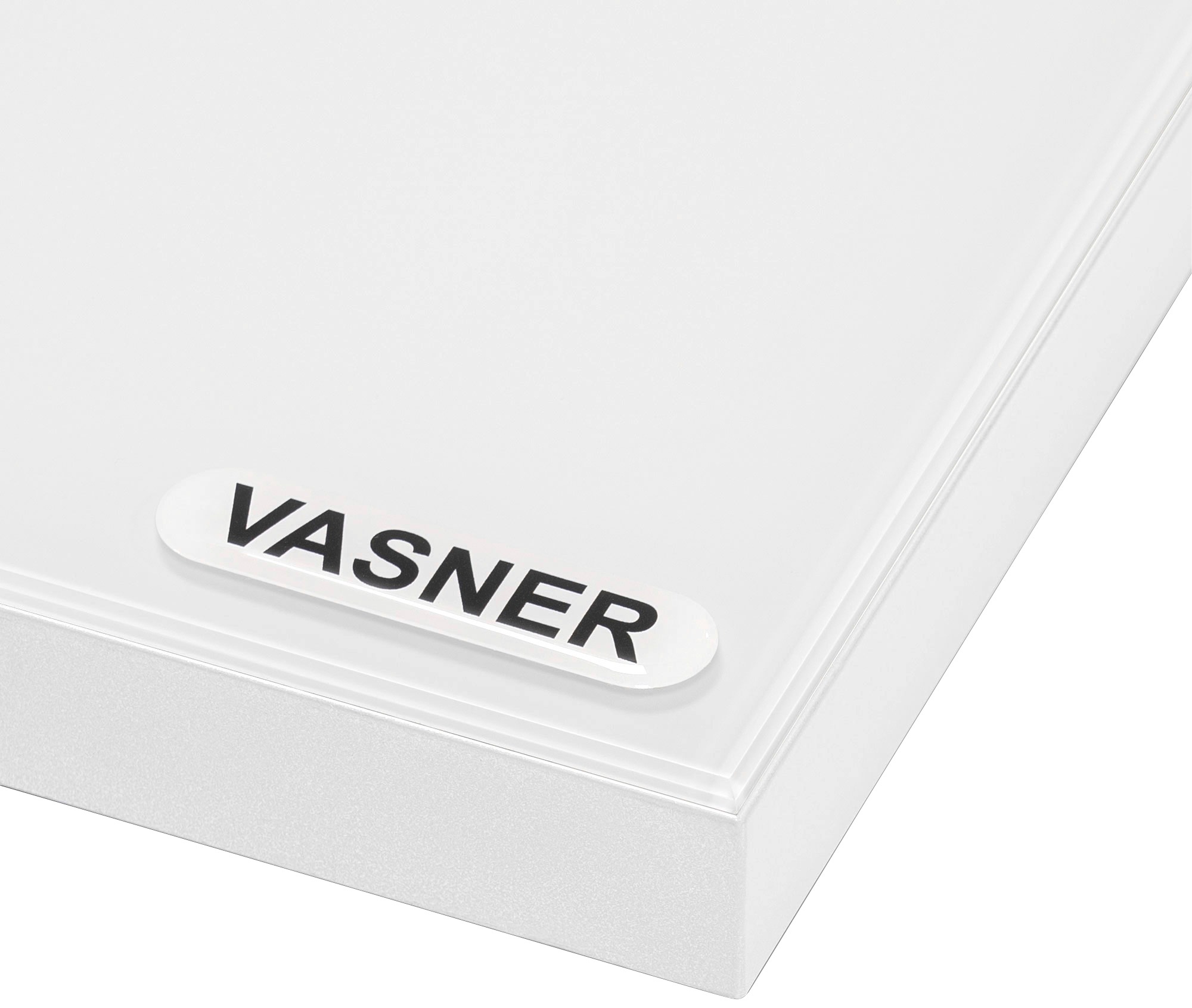 Vasner Infrarotheizung »Glas mit Rahmen weiß, 700 W, Citara G«, Infrarot Glasheizung, IP44 Bad geeignet