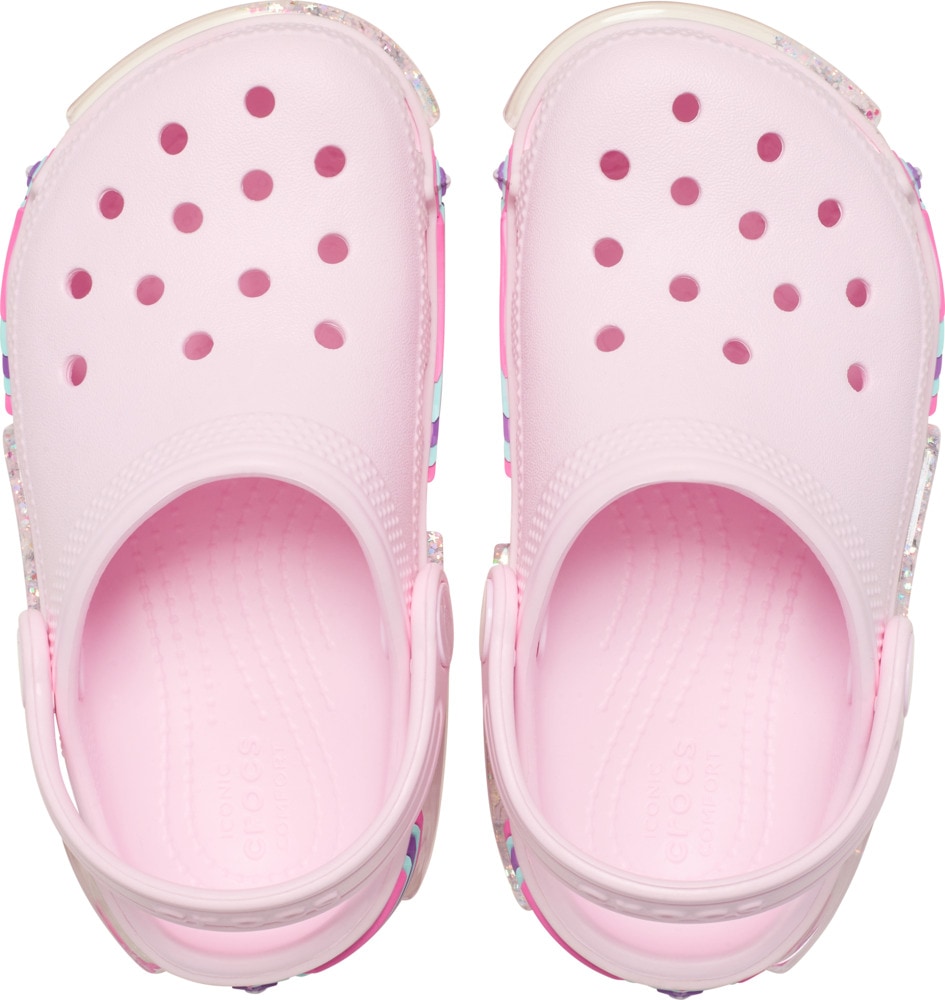 Crocs Clog »Toddler Classic Star Sparkle Shaker Clog«  Freizeitschuh, Sandale gefüllt mit Glitzer zum Schütteln