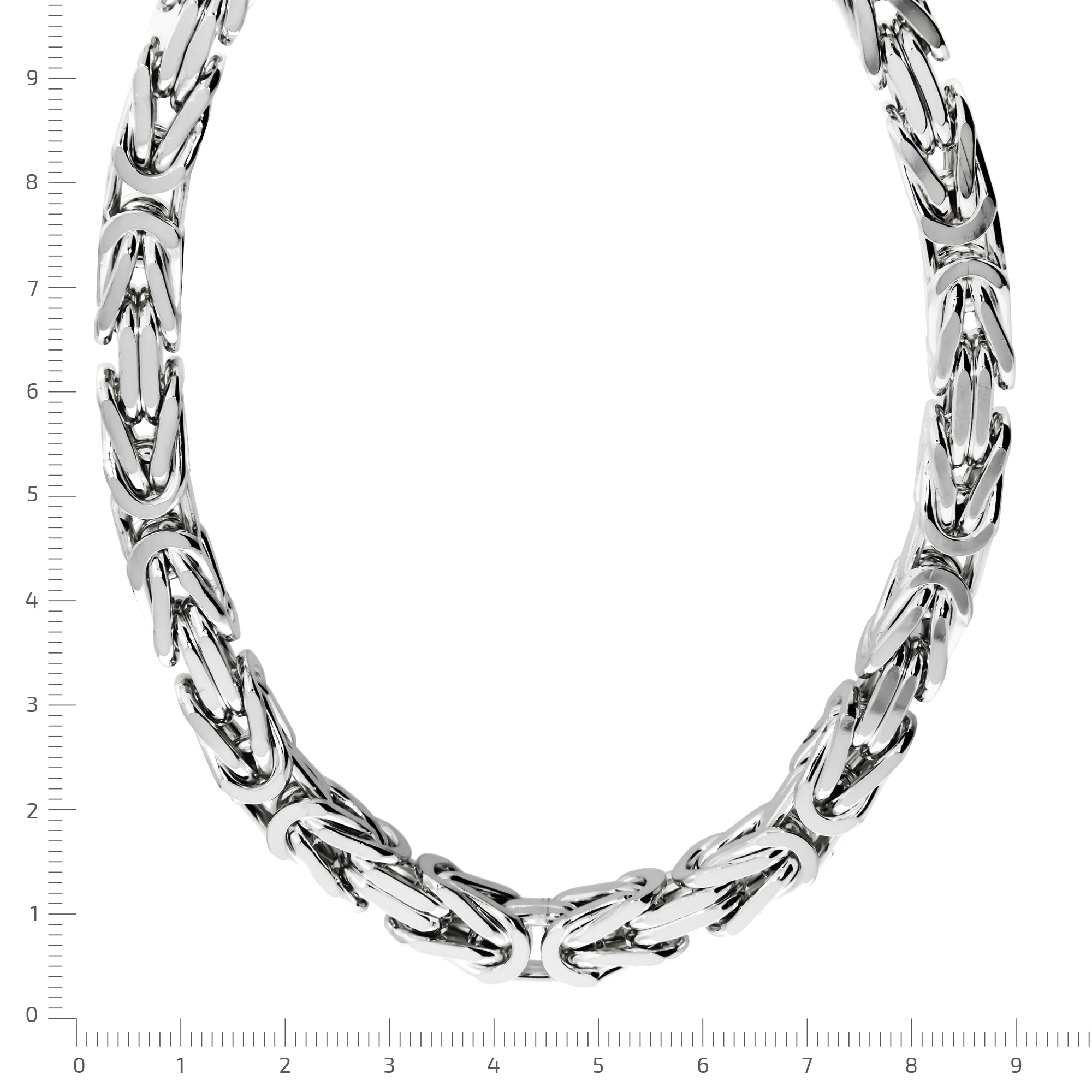 Zeeme Collierkettchen »Silber 925 poliert Königskette 8mm breit«