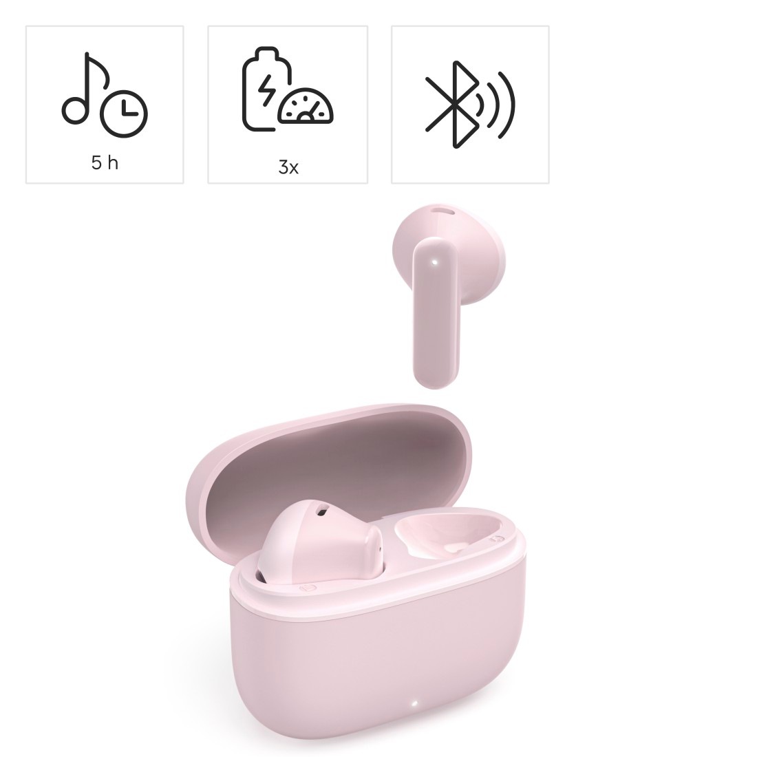 Hama In-Ear-Kopfhörer »Bluetooth Kopfhörer mit Mikrofon (True Wireless Headset, TWS Earbuds)«