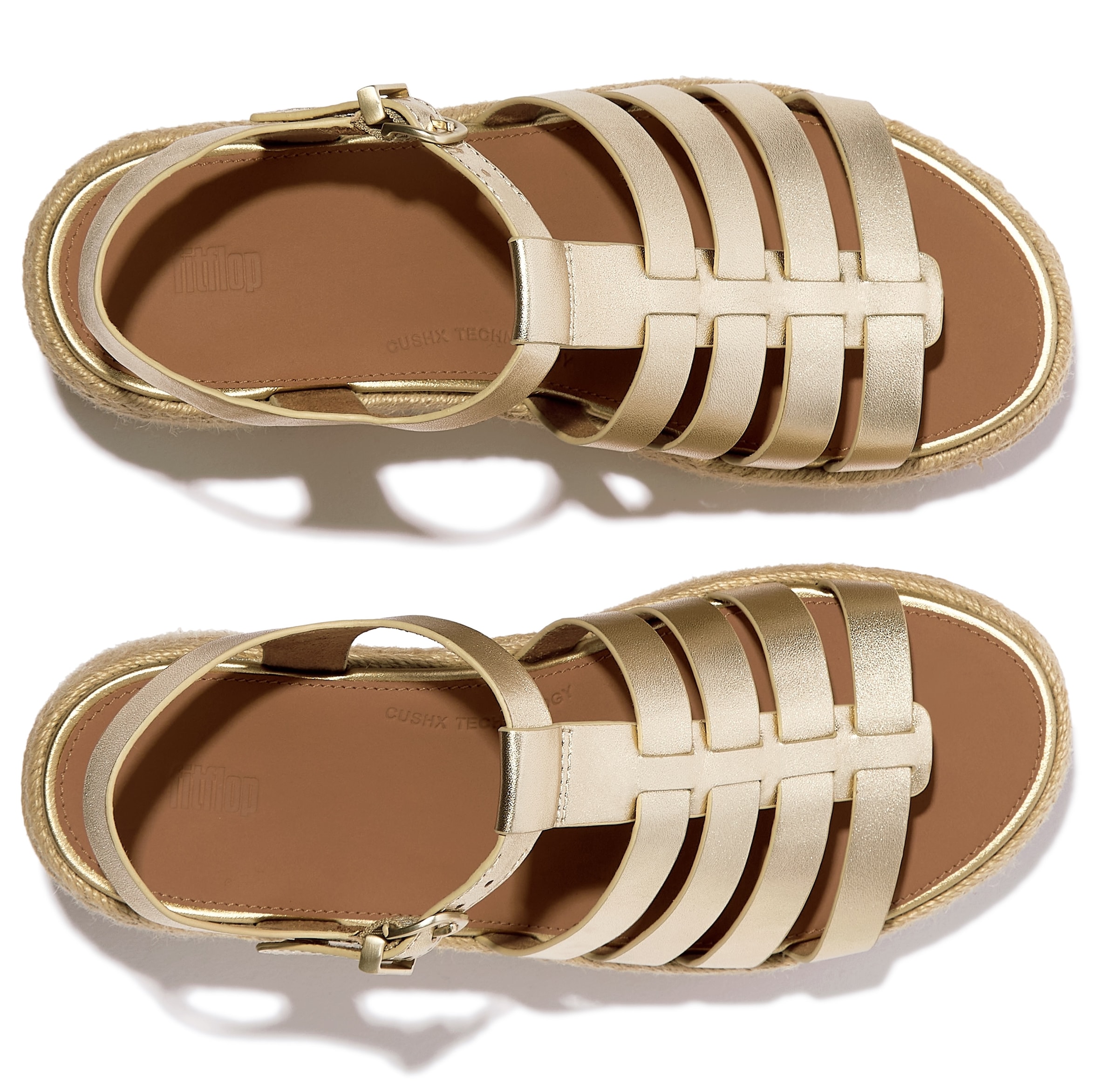 Fitflop Keilsandalette »PLATFFORMS«  , Plateau Sandale im schönen Metallic-Look