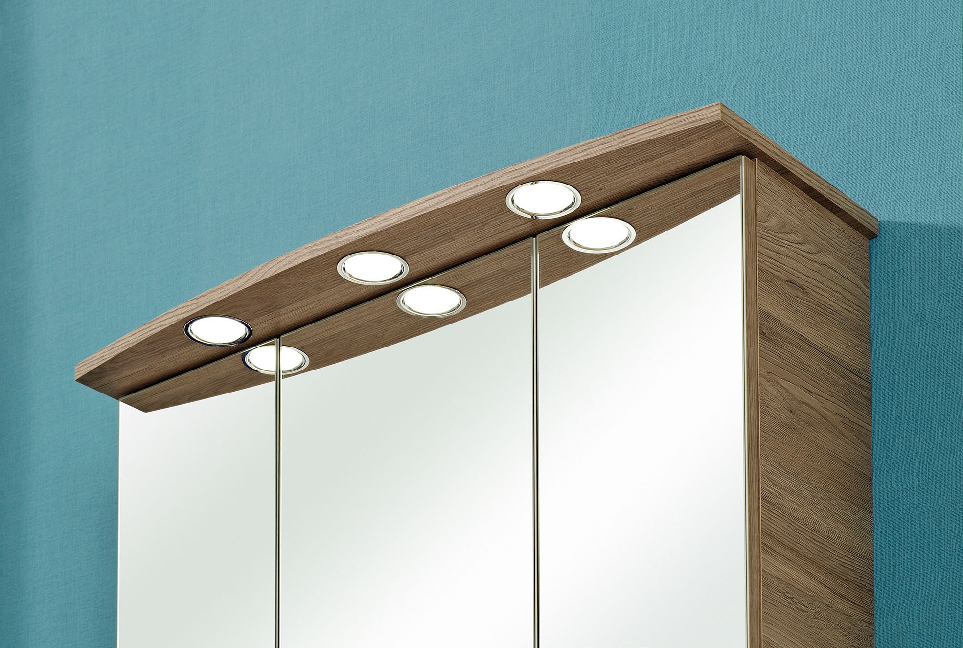Saphir Spiegelschrank »mit 3 LED-Strahler und 6 Einlegeböden«