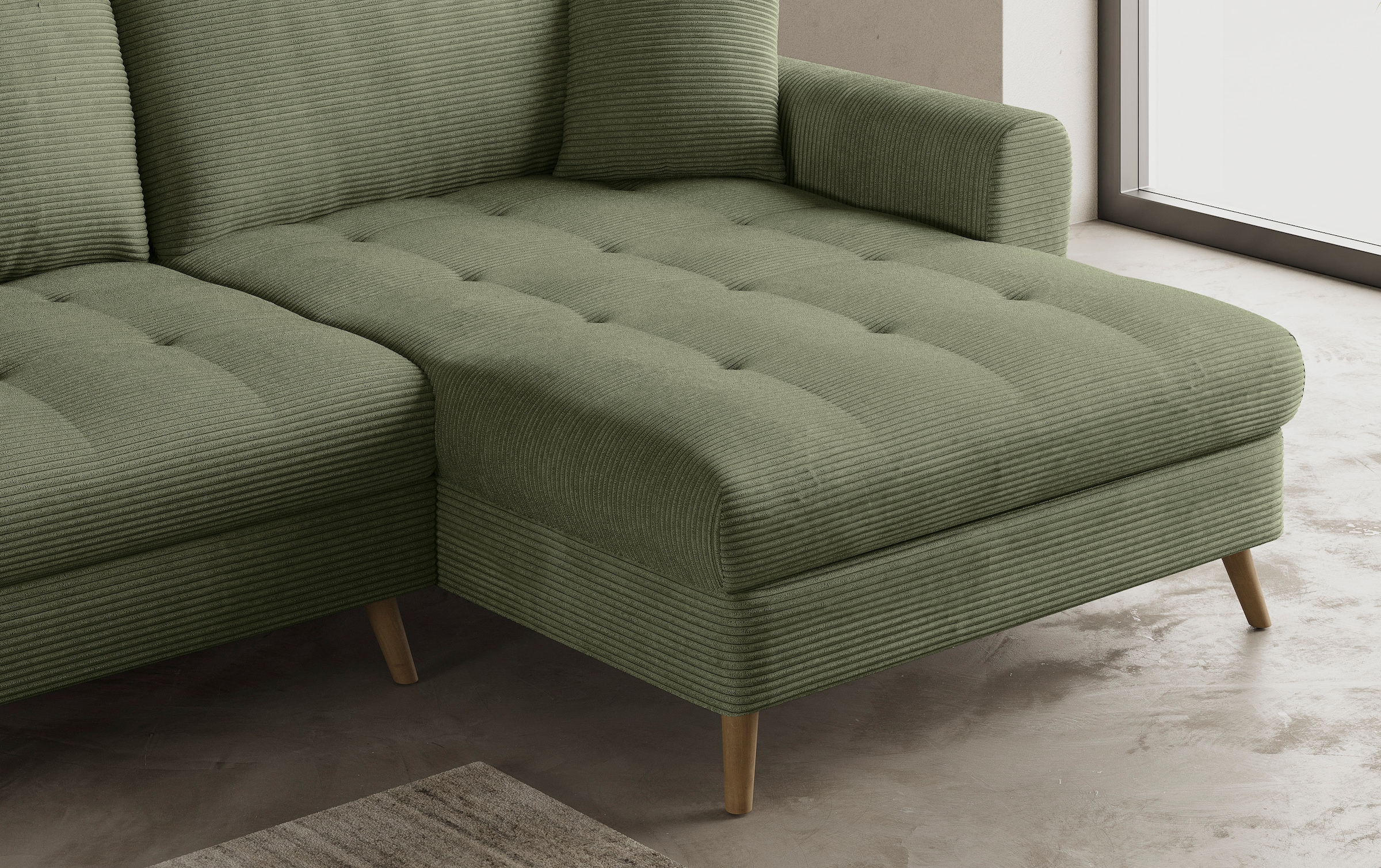 Mr. Couch Ecksofa »Blackburn II, L-Form«, Mit Kaltschaumpolsterung bis 140 kg belastbar