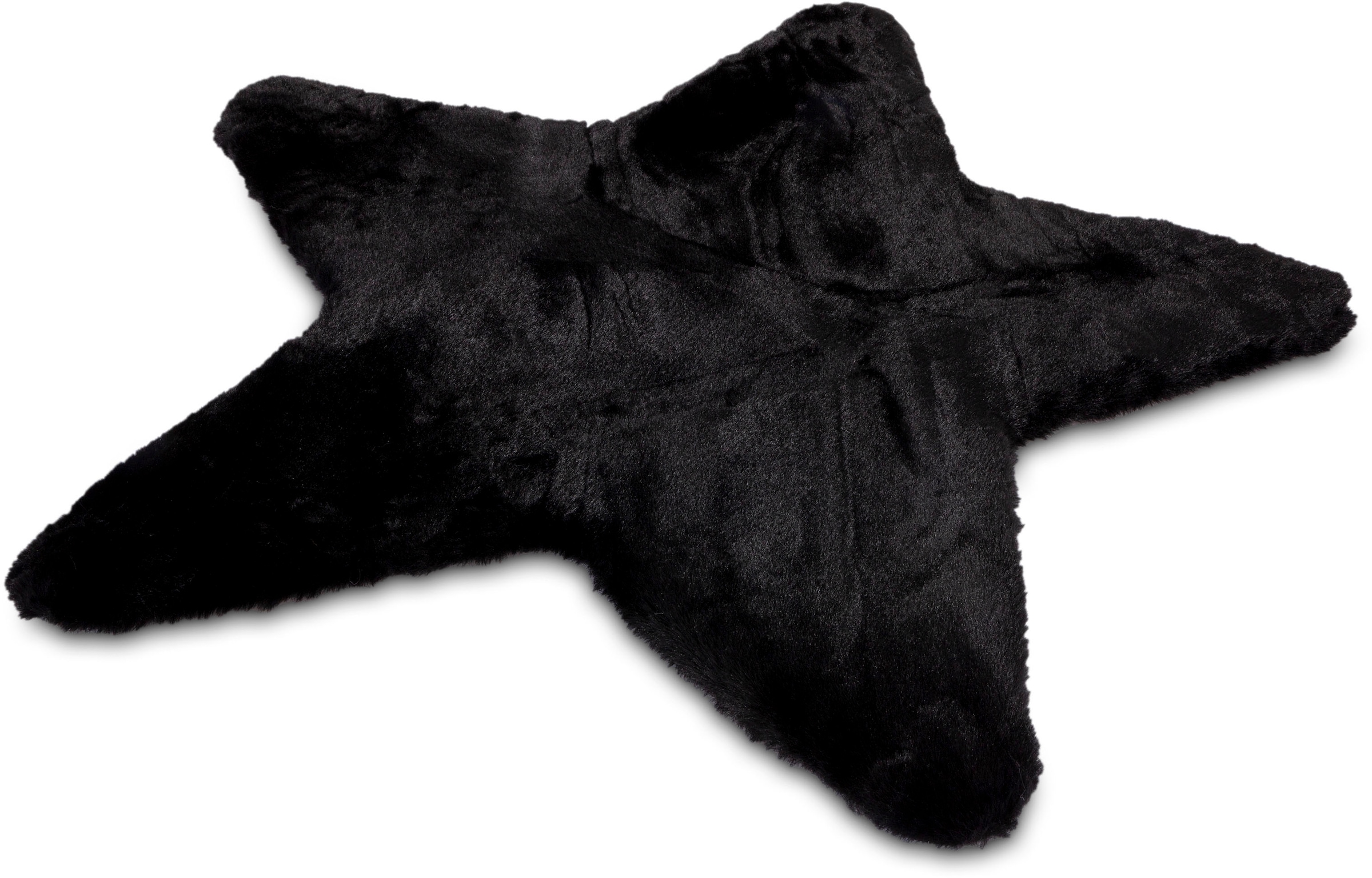 OTTO home Fellteppich »Guidel« sternförmig 30 mm Höhe Kunstfell, Kuschelteppich, Uni Farben, super weich, Wohnzimmer