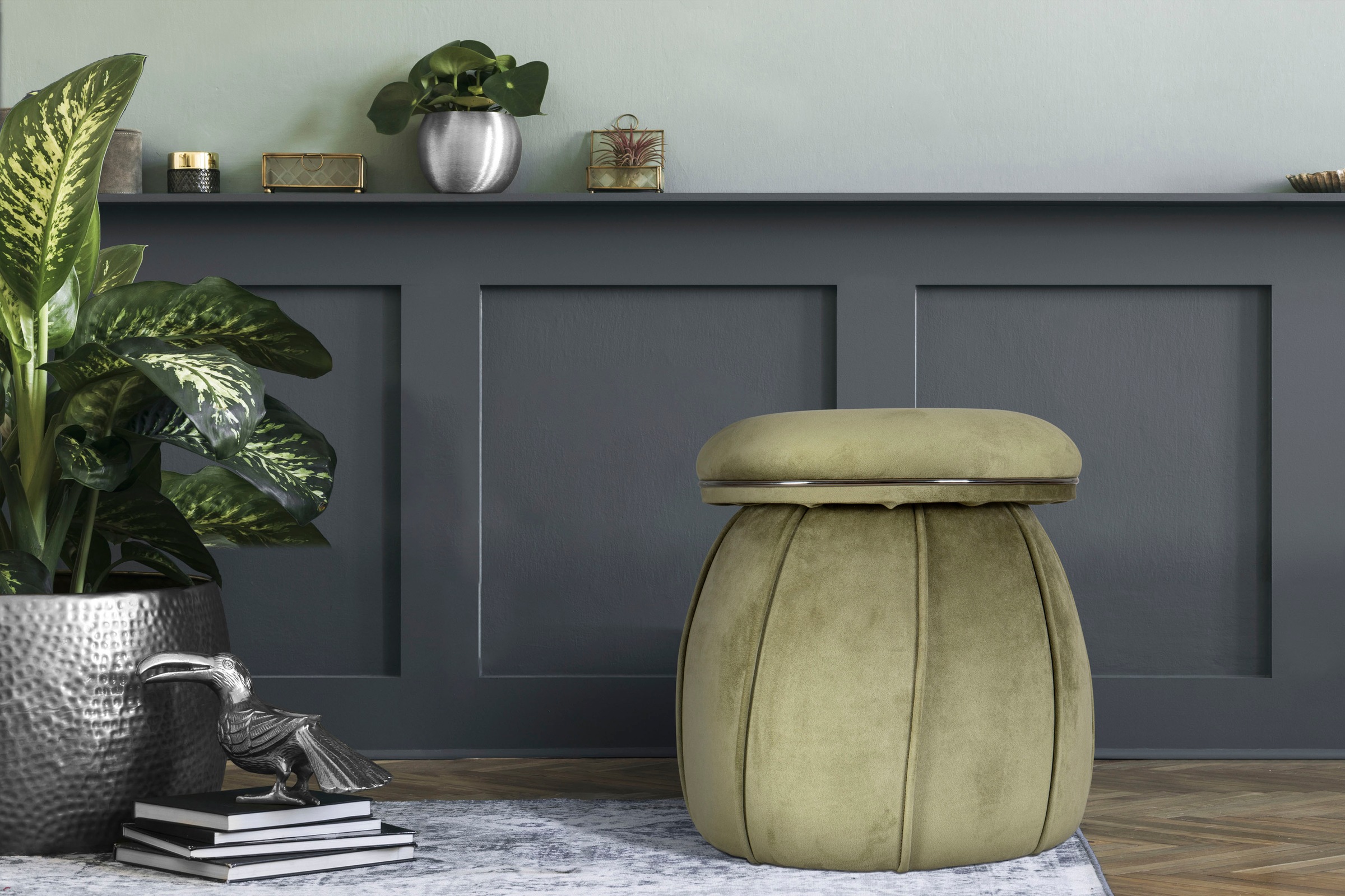 Kayoom Sitzhocker »Hocker Corin,extravagante Form,stilvolle Farben,elegant günstig online kaufen