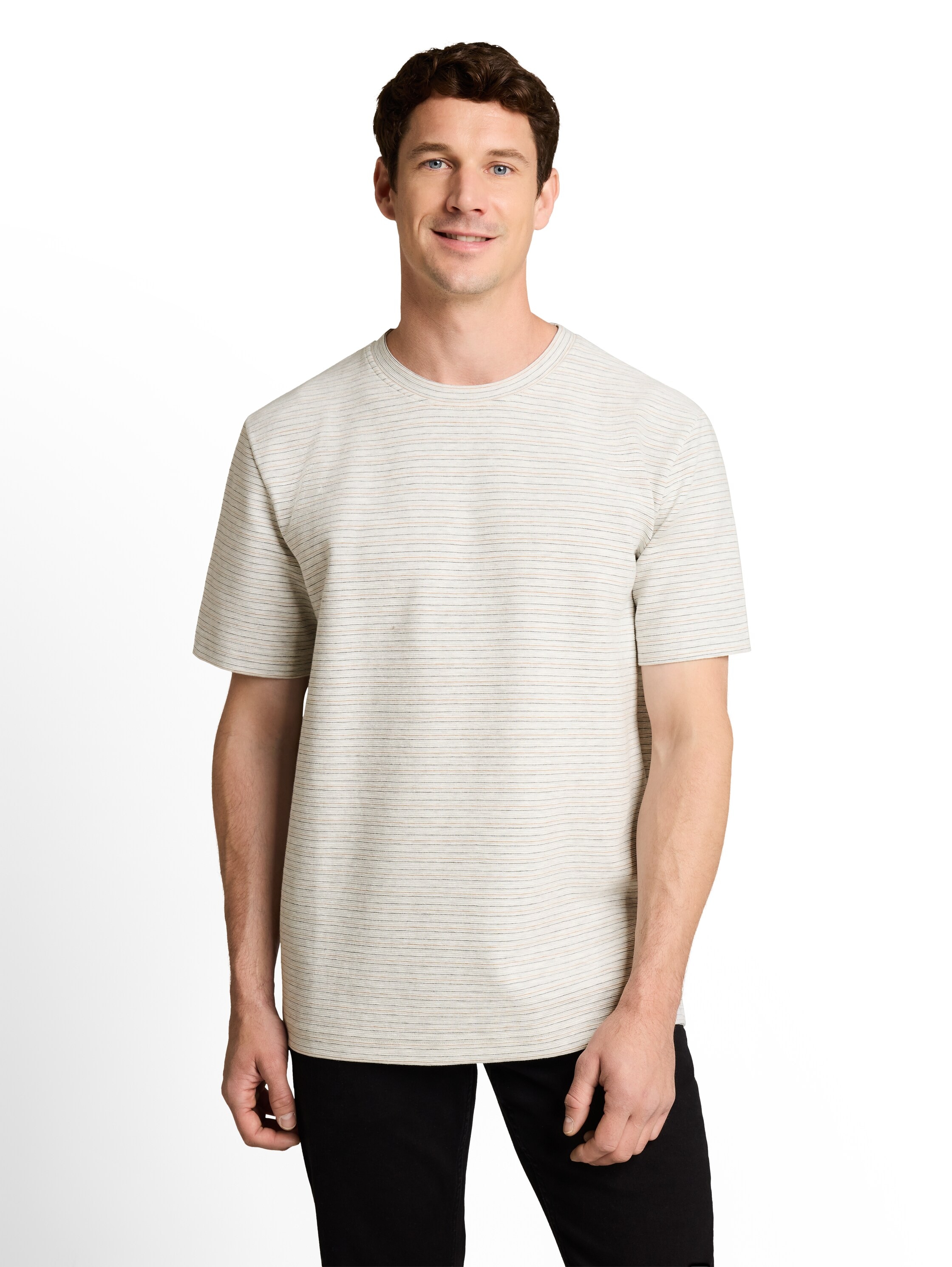 TOM TAILOR Kurzarmshirt Sommershirt mit feinen Streifen