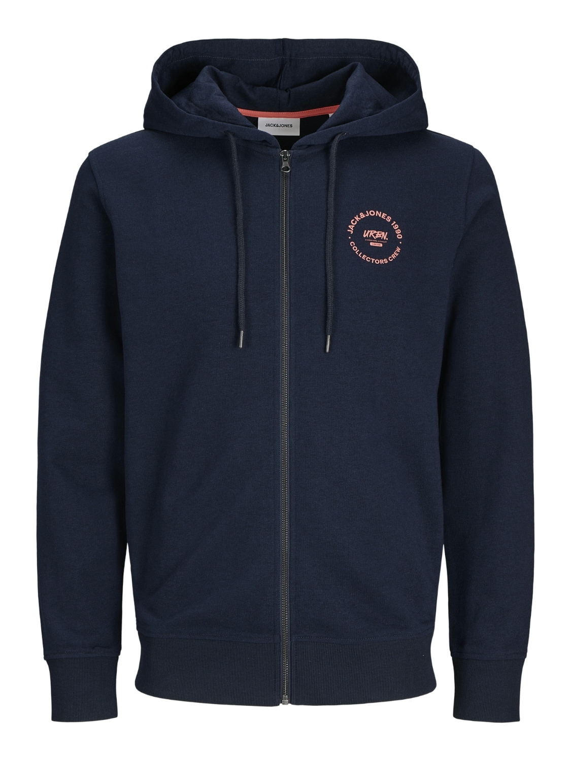 Jack & Jones Kapuzensweatjacke »JJSIMON  Hoodie mit Reißverschluss und hohem Baumwollanteil« bedruckt, modisch, regular fit, Baumwollmischung, Kapuze