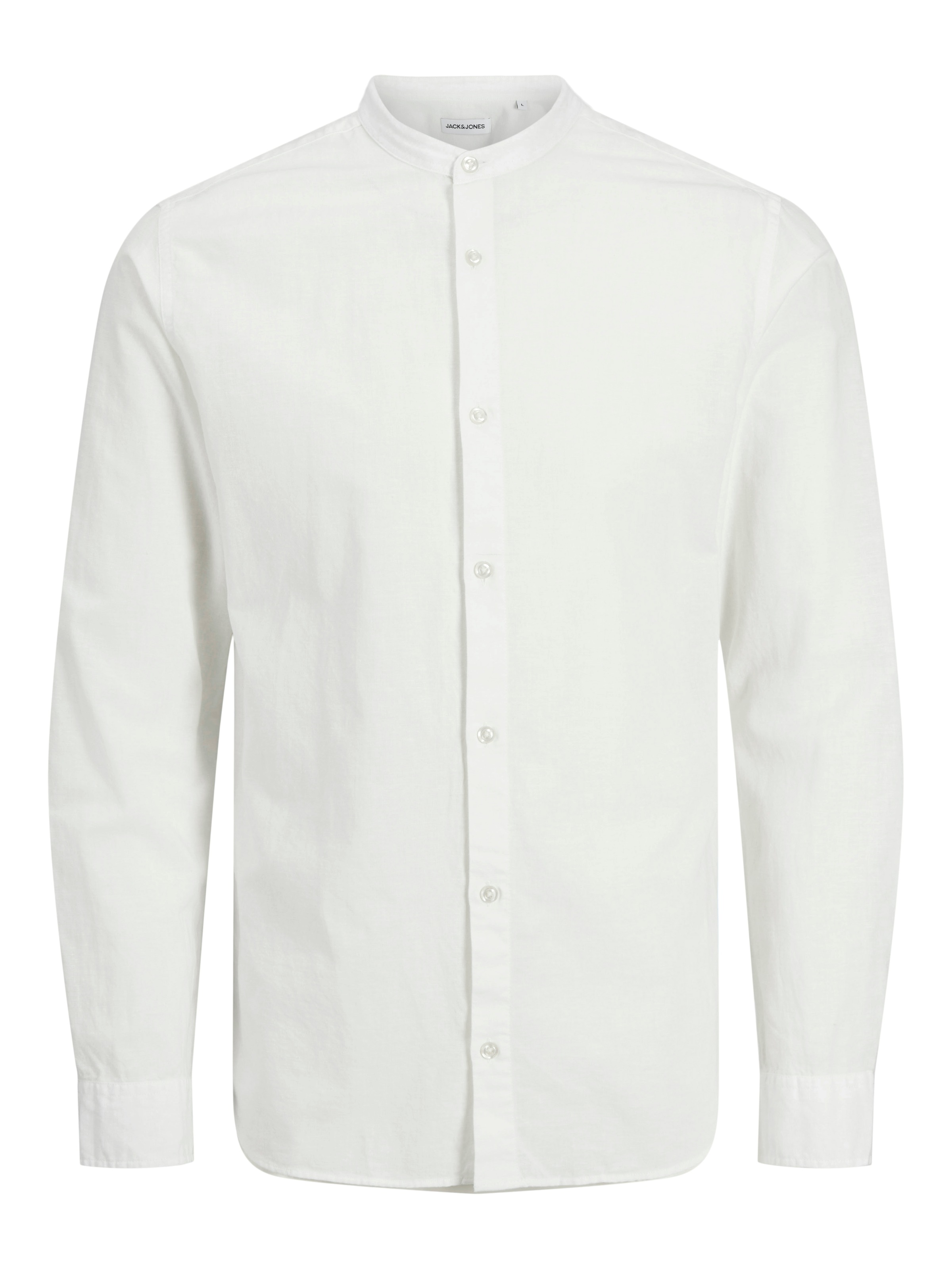 Jack & Jones PlusSize Langarmhemd »JJEBREEZE LINEN BLE BAND SHIRT LS SN PLS«