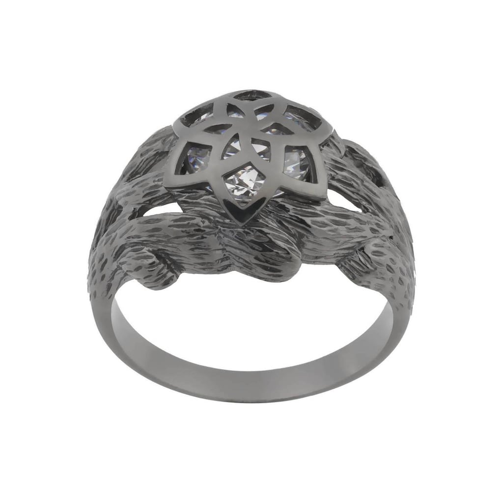 Der Herr der Ringe Fingerring »Dark Years Collection Nenya - Galadriels Ring - schwarz weiß, 20002184«