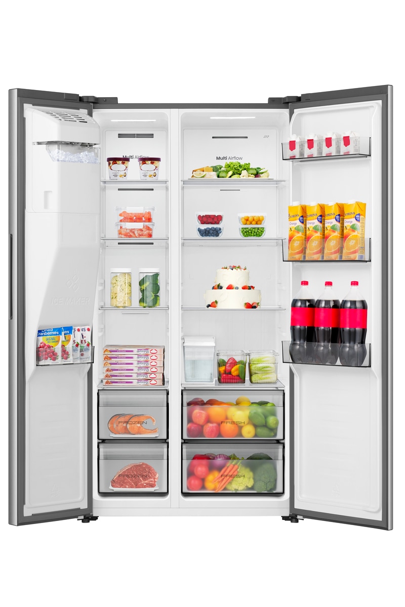 Hisense Side-by-Side »RS5P528STIE« 178,6 cm hoch 91,1 cm breit Wasser-& Eisspender