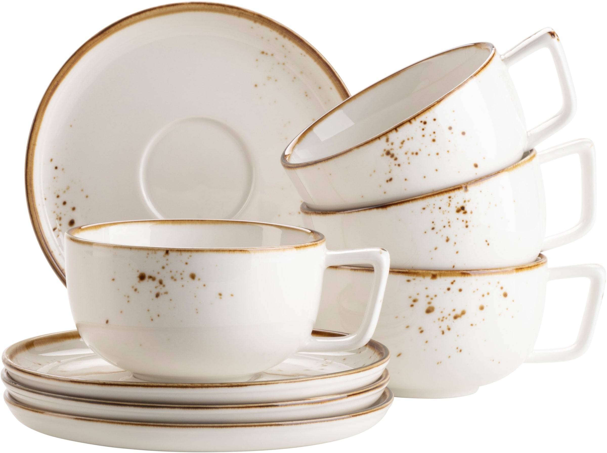 MÄSER Tasse »Kaffeetassen-Set Pinta, aus Porzellan« 8er Set, bestehend aus günstig online kaufen