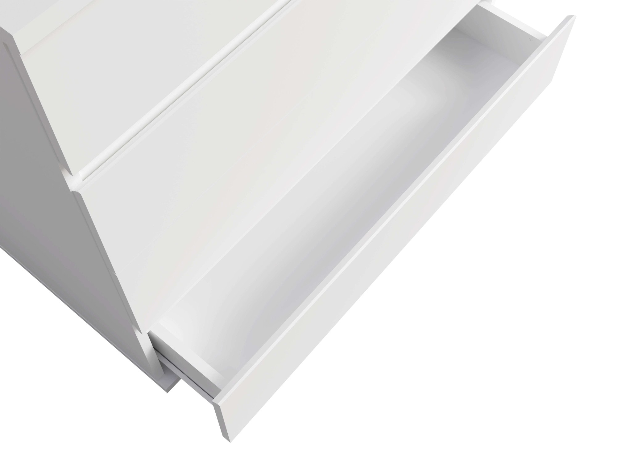 Home affaire Kommode »Greti Sideboard mit 4 Schubladen, Maße B/T/H: 91,2/42/84,3 cm«, Schubladenschrank mit viel Stauraum, weiß matt, Breite 91,2 cm