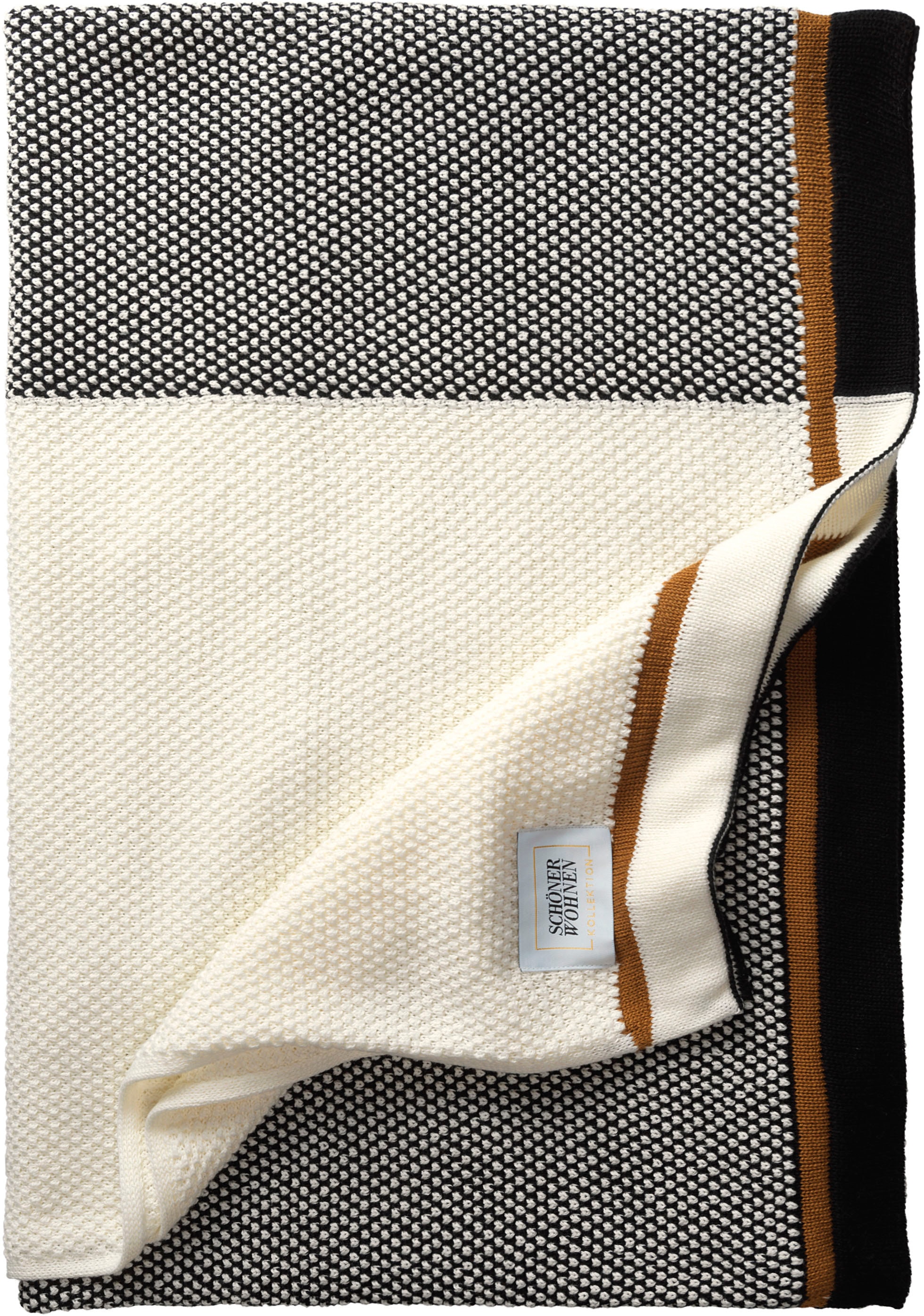 SCHÖNER WOHNEN-Kollektion Wohndecke »Part«, Strickdecke aus hochwertiger Baumwolle