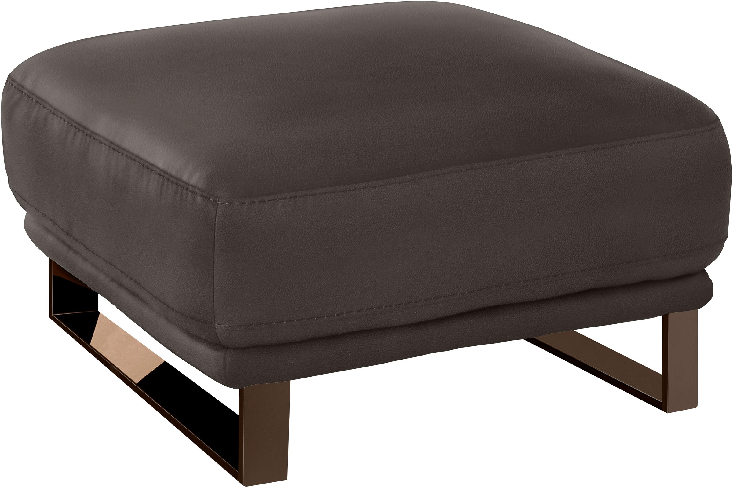 W.SCHILLIG Hocker »montanaa«, mit Metallkufen in Bronze pulverbeschichtet, Breite 71 cm