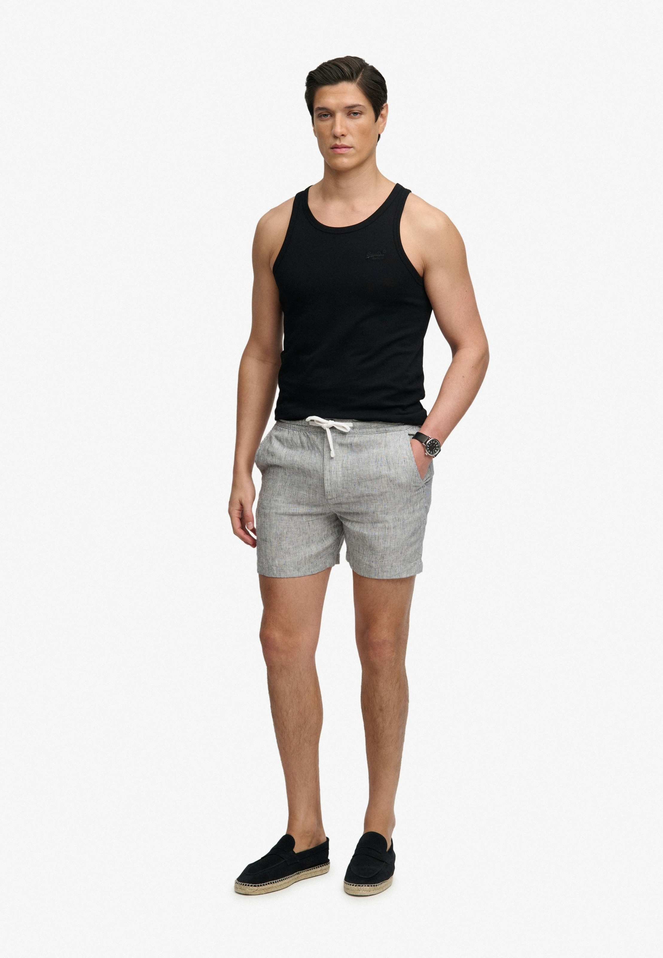 Superdry Shorts »MERCHANT LINEN SHORT«  aus Leinen, Relaxed Fit, mit Reißverschluss