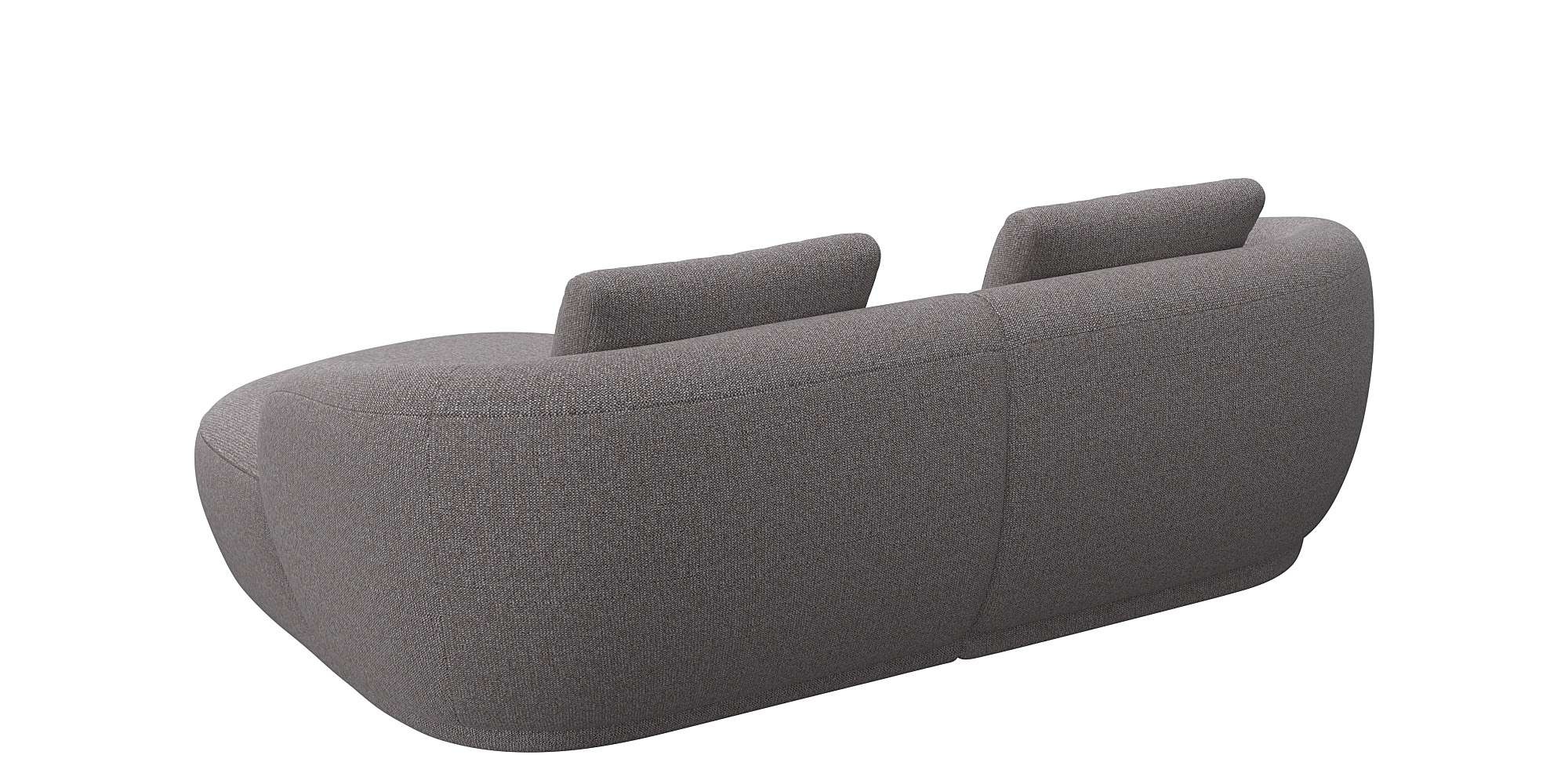 FLEXLUX Wohnlandschaft »Torino, rund, L-Form, Sofa-Ecke mit Recamiere, Longchair-Sofa« OTTOs Choice, organisches Sofa-Design, Kaltschaum, Wellenunterfederung