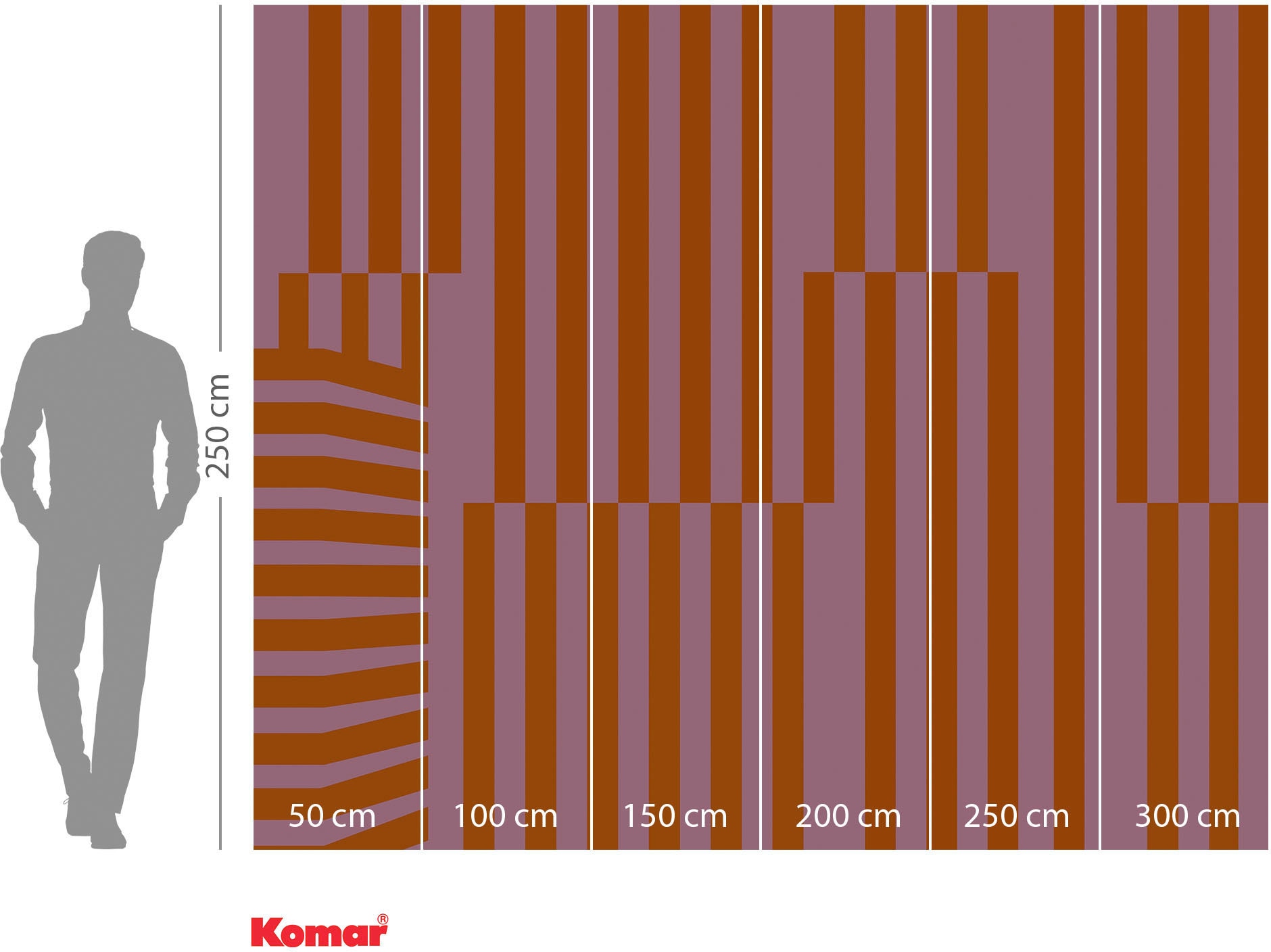 Komar Vliestapete »Digitaldruck Vlies - Maximal Minimalism - Größe 300 x 250 cm«, bedruckt, Wohnzimmer, Schlafzimmer