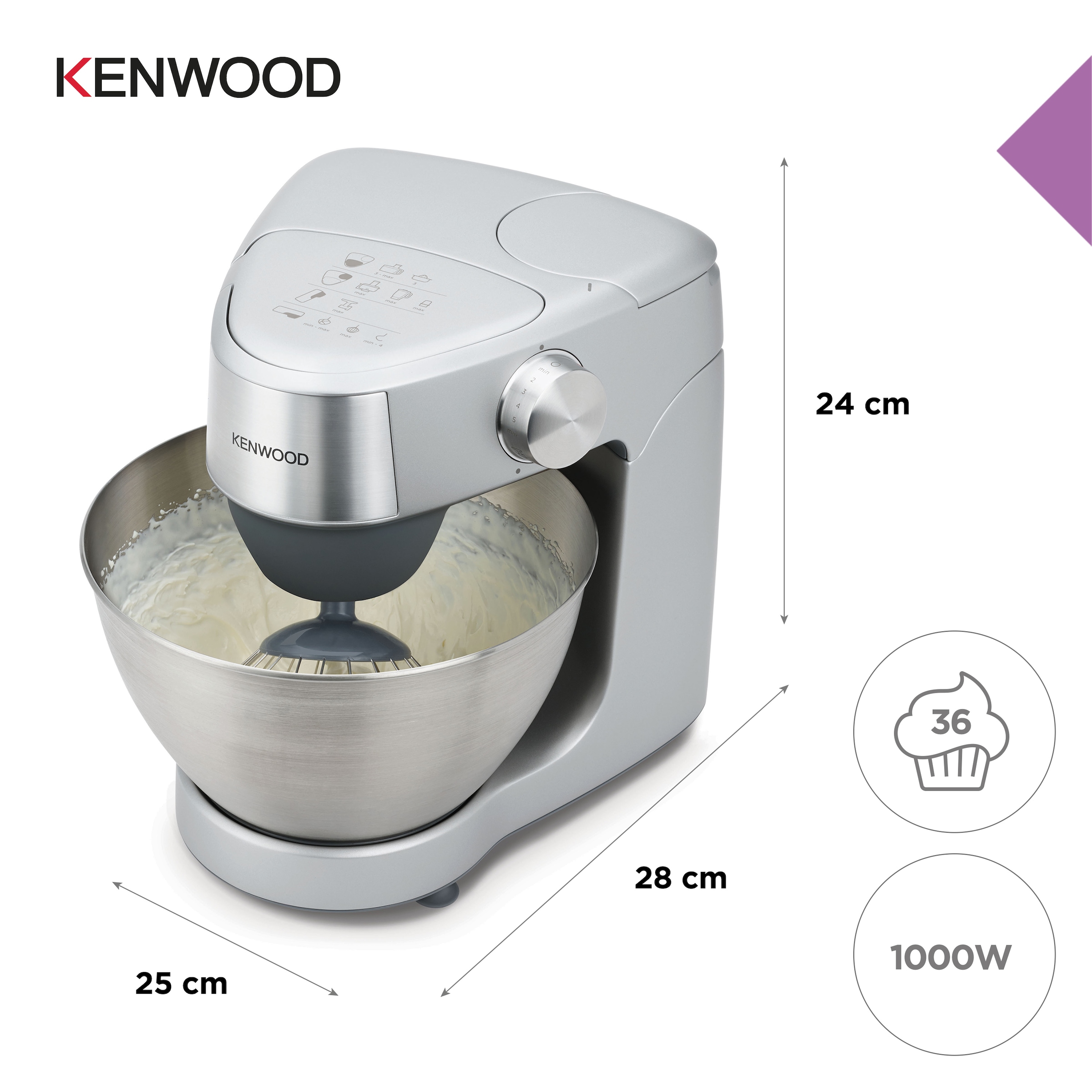 KENWOOD Küchenmaschine »Prospero+ KHC29A.M0SI silber«