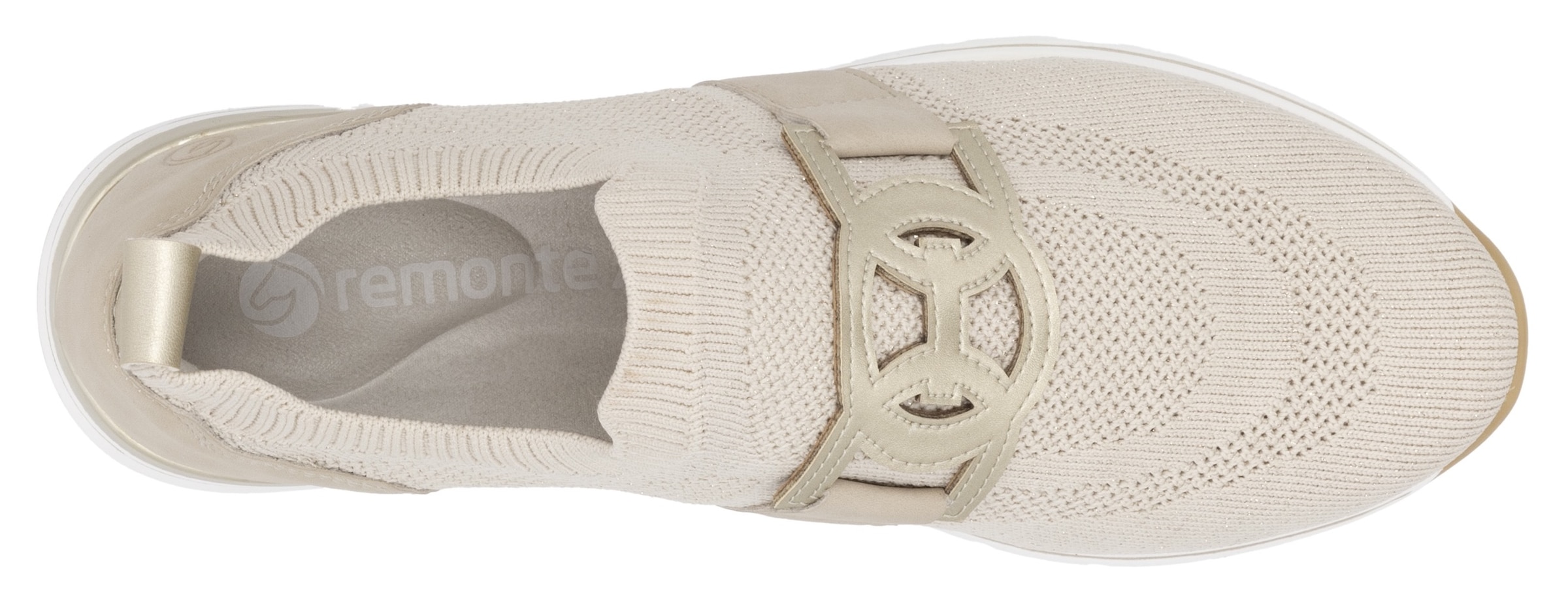 Remonte Slip-On Sneaker, Freizeitschuh, Halbschuh, Slipper mit Gummizug am Schaftrand