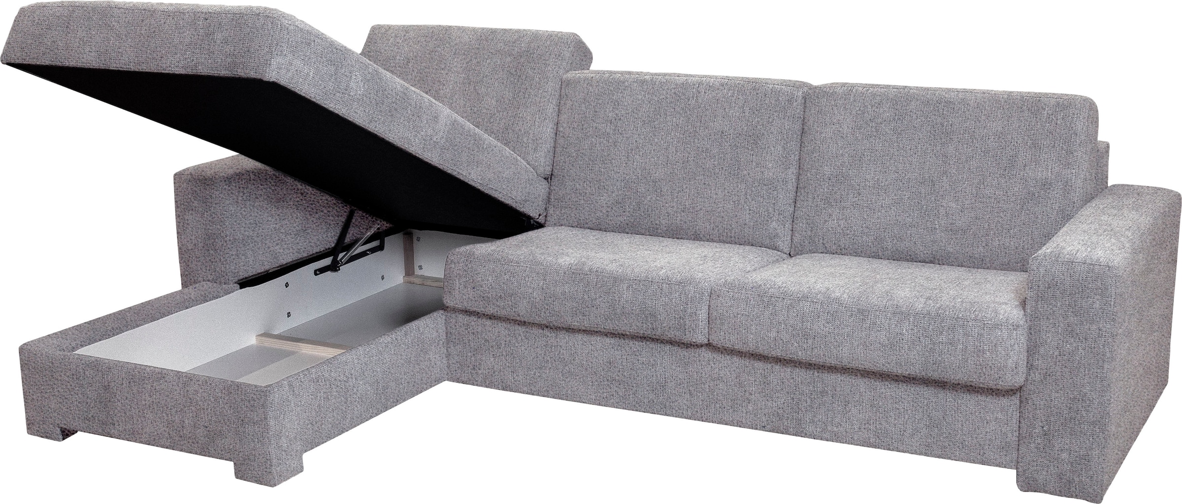 Home affaire Ecksofa Roma "L" Dauerschlaffunktion, mit Unterfederung, Matratzenhöhe 14cm, Liegemaße ca 163x198 cm, L-Form
